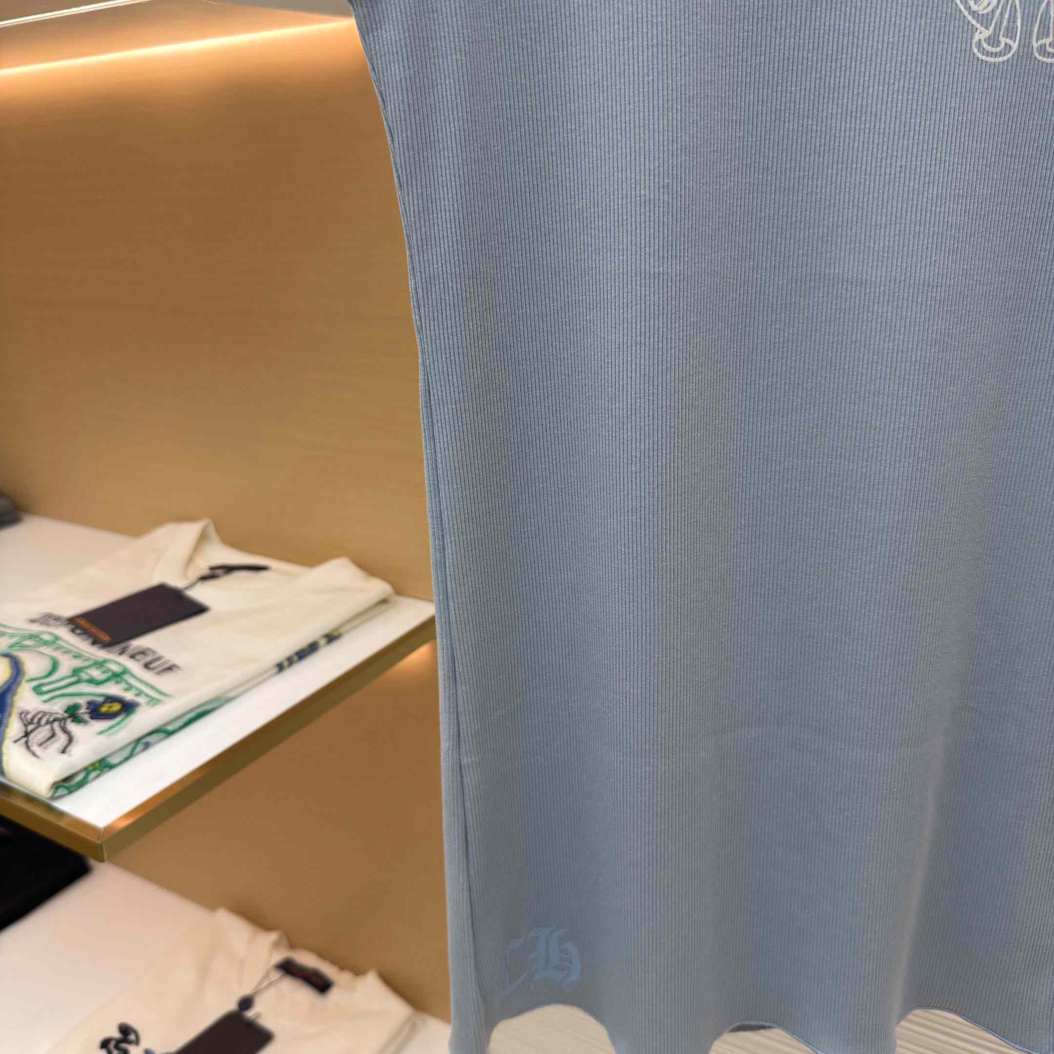 Chrome Hearts Rib Tank 'Baby Blue' - FashionPlug