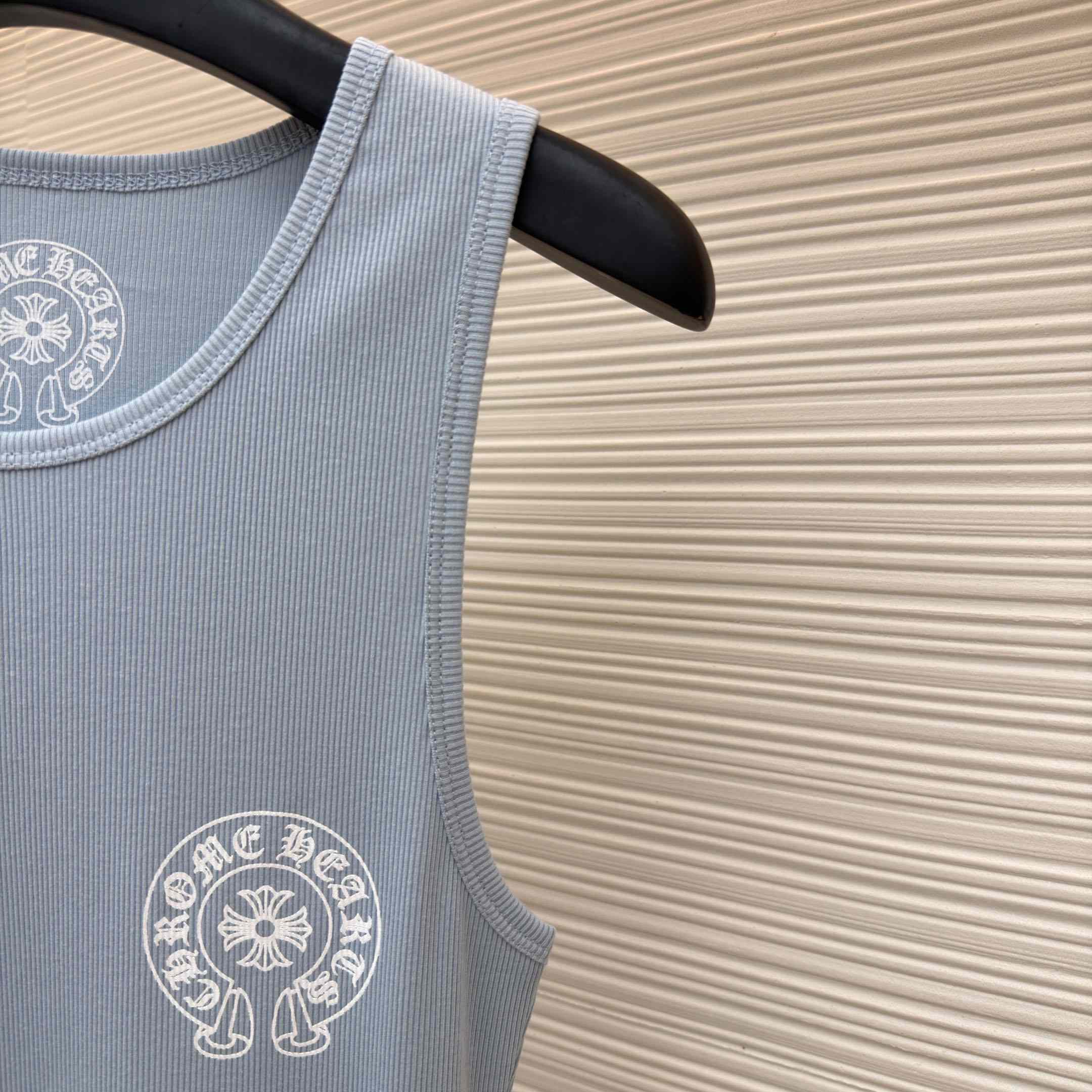 Chrome Hearts Rib Tank 'Baby Blue' - FashionPlug