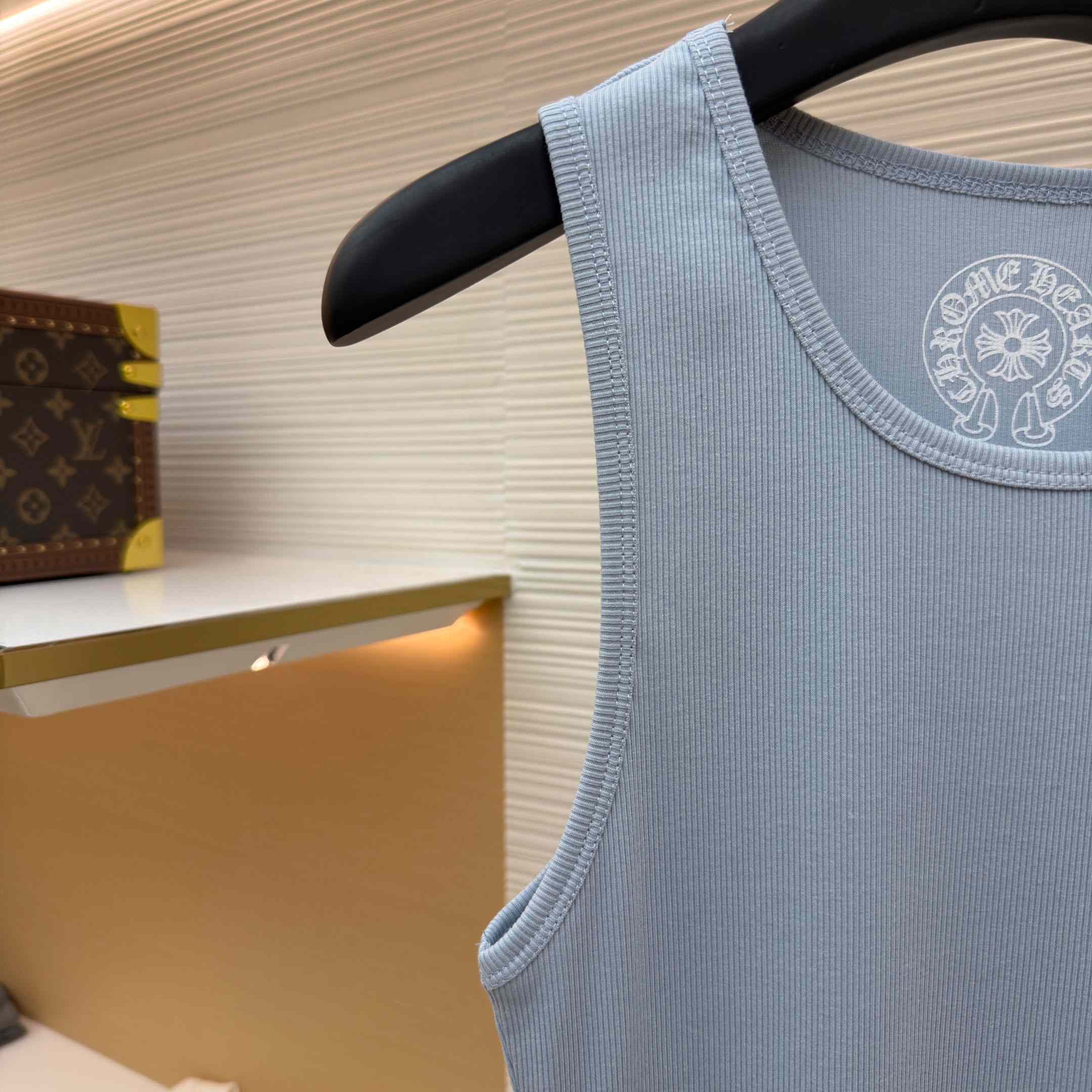 Chrome Hearts Rib Tank 'Baby Blue' - FashionPlug