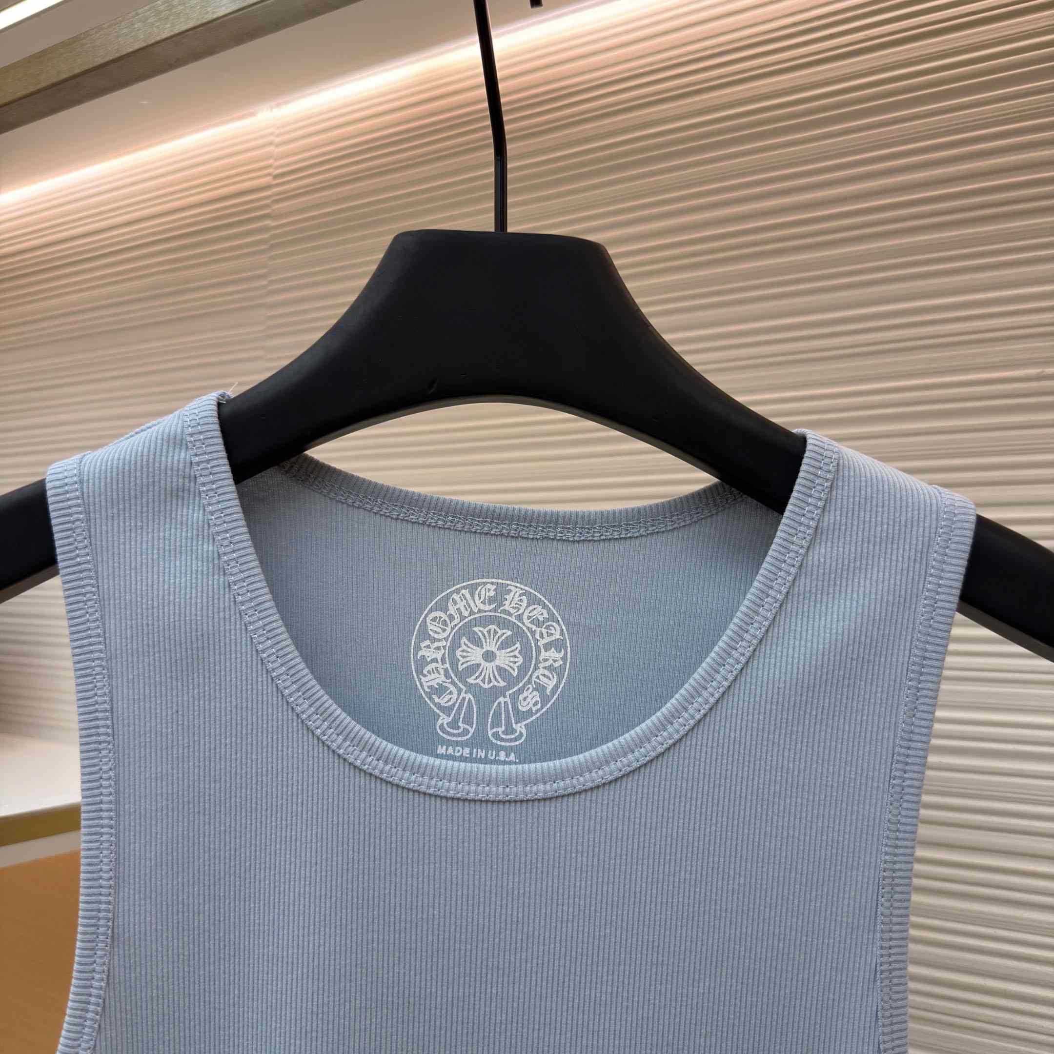 Chrome Hearts Rib Tank 'Baby Blue' - FashionPlug