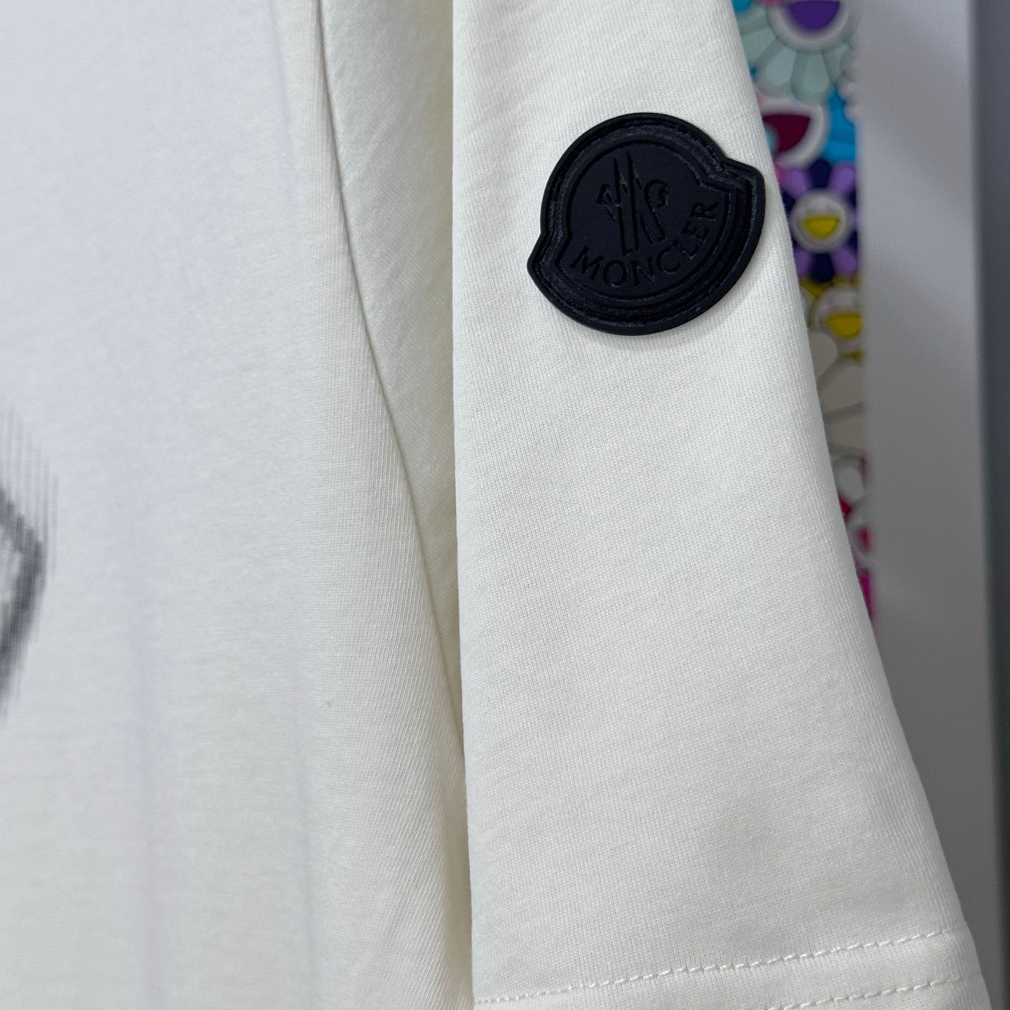 Moncler Blurred Logo Cotton T-Shirt - FashionPlug
