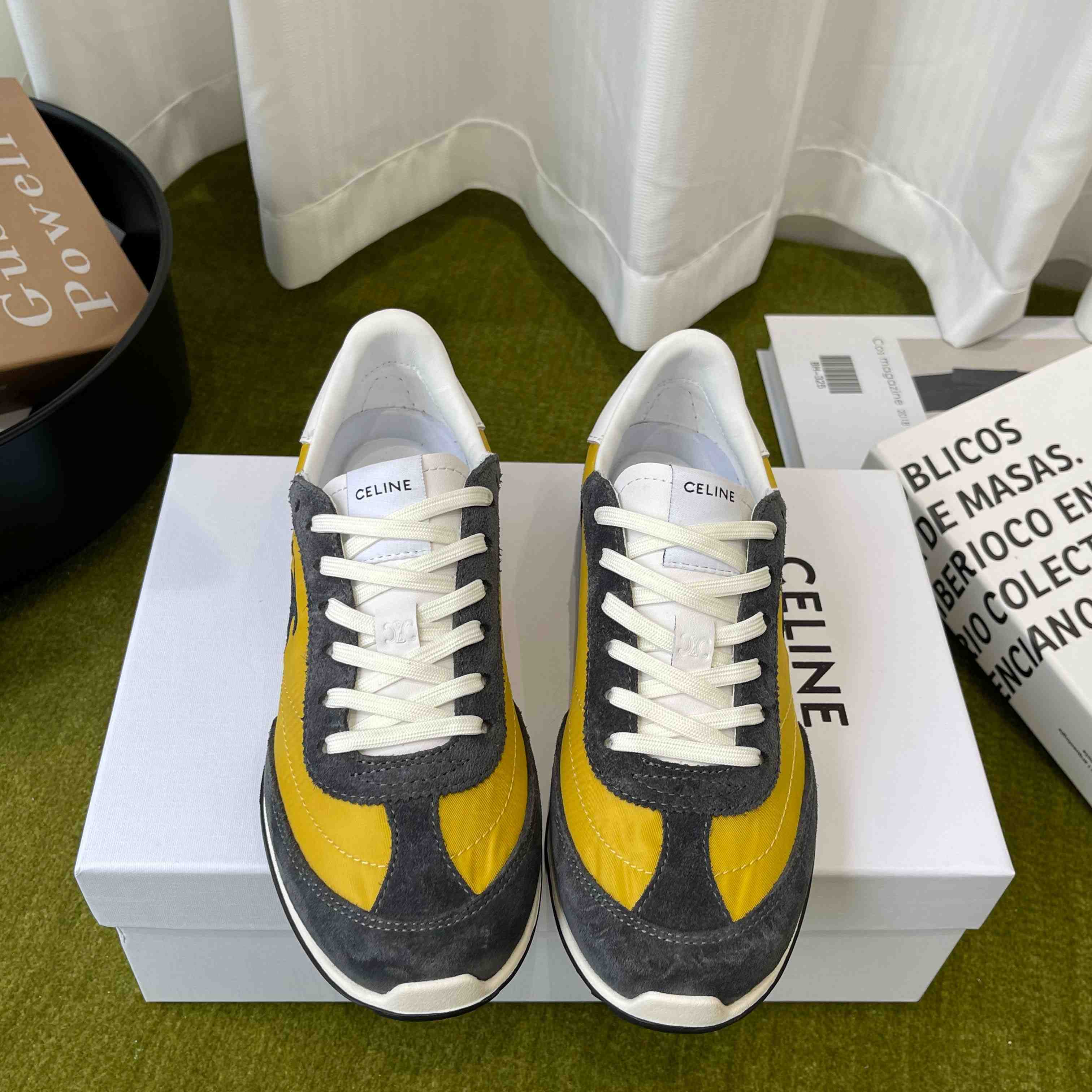 CELINE RACER LOW LACE-UP SNEAKER  - FashionPlug