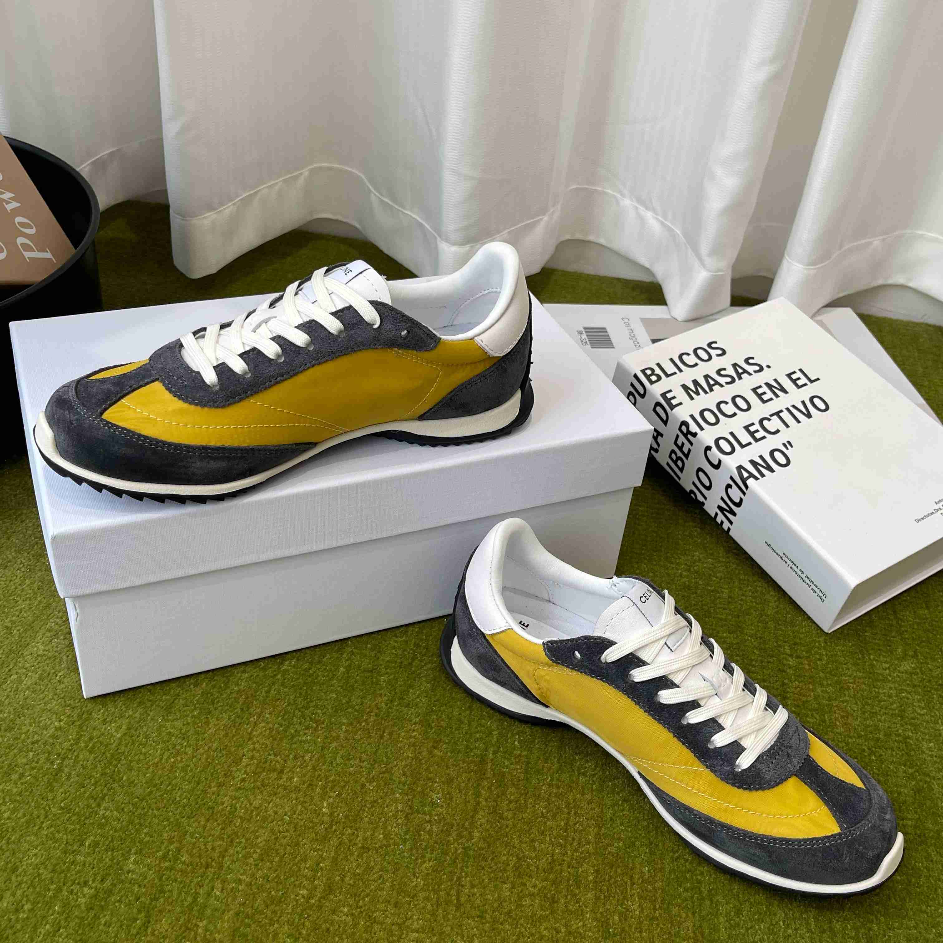 CELINE RACER LOW LACE-UP SNEAKER  - FashionPlug