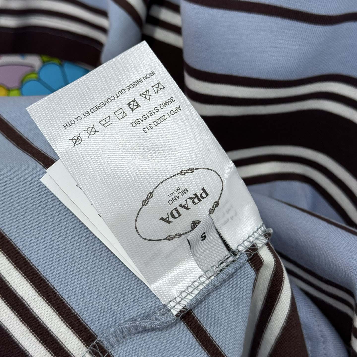 Prada Oversized Striped Jersey T-shirt - FashionPlug