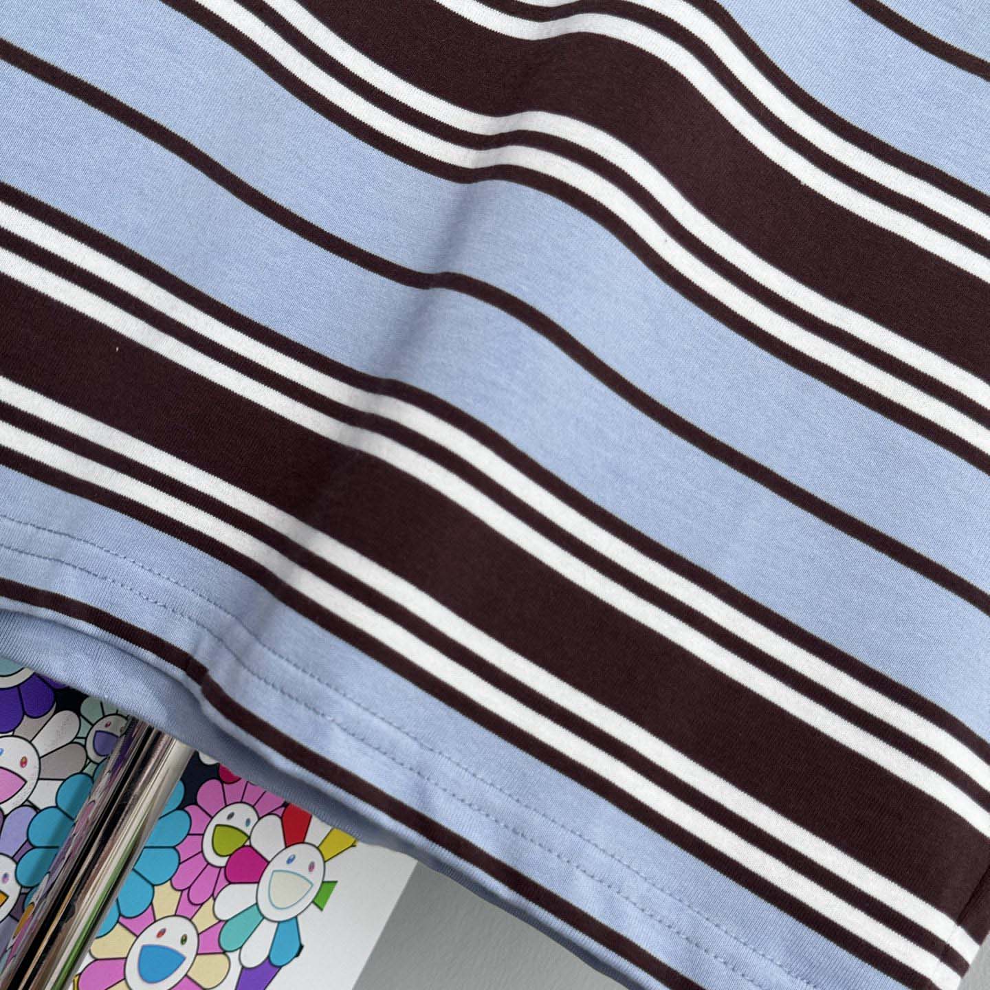 Prada Oversized Striped Jersey T-shirt - FashionPlug