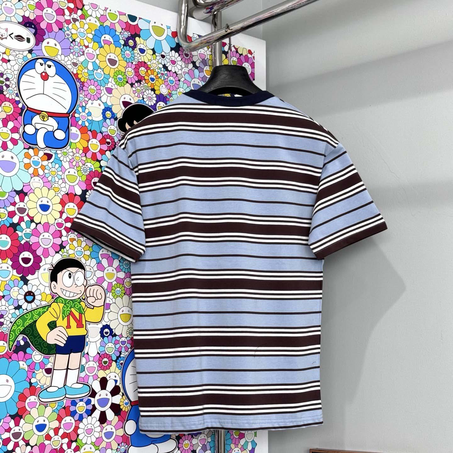 Prada Oversized Striped Jersey T-shirt - FashionPlug