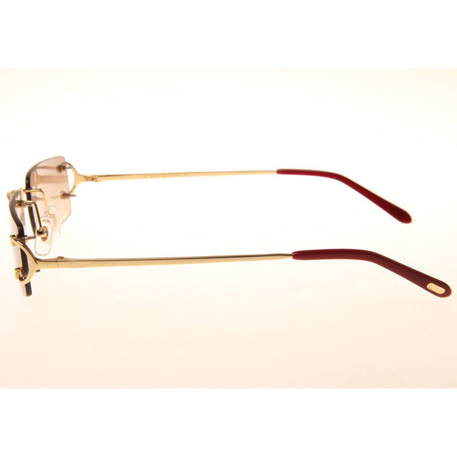 Cartier CT 4193830 Sunglasses In Gold Gradient Brown - FashionPlug