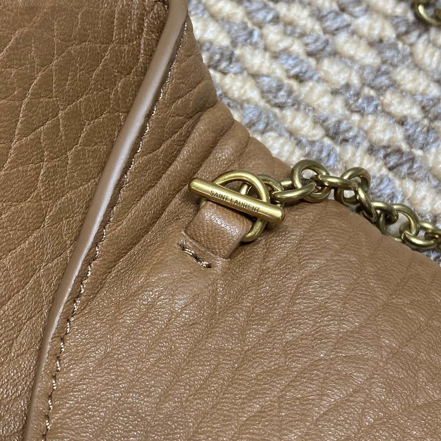 Saint Laurent Cassandre Small Chain Clutch In Lambskin - FashionPlug