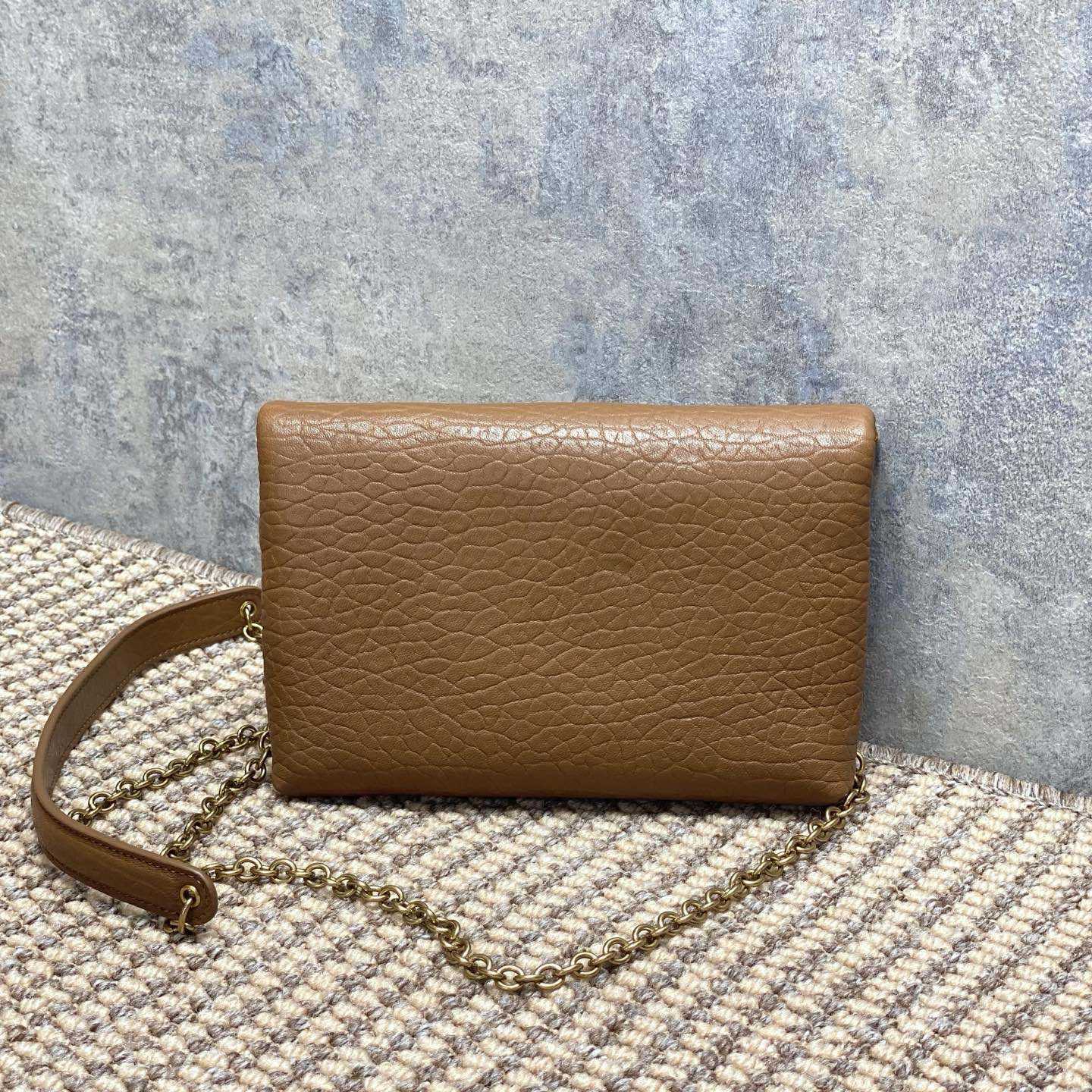 Saint Laurent Cassandre Small Chain Clutch In Lambskin - FashionPlug