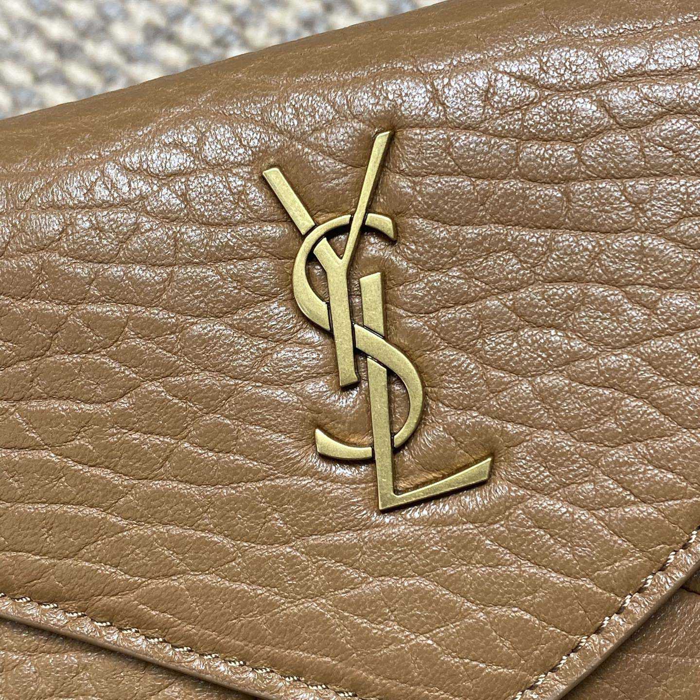 Saint Laurent Cassandre Small Chain Clutch In Lambskin - FashionPlug