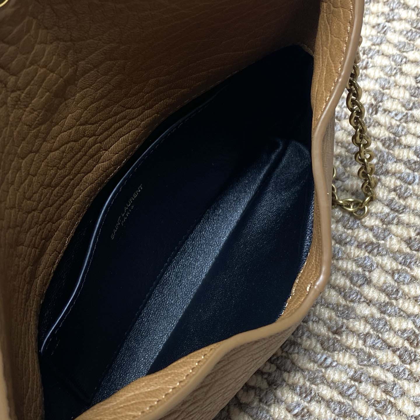 Saint Laurent Cassandre Small Chain Clutch In Lambskin - FashionPlug