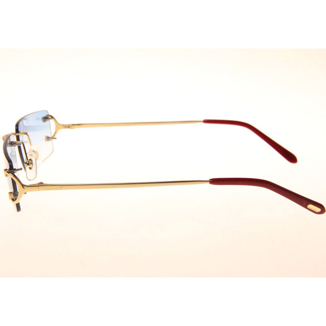 Cartier CT 4193830 Sunglasses In Gold Gradient Blue - FashionPlug