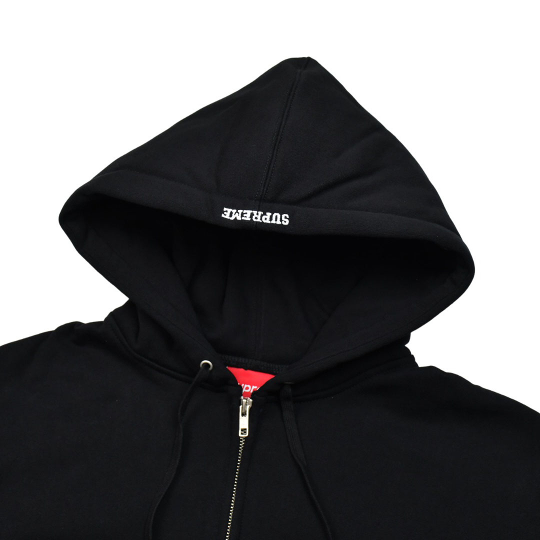 Supreme x Michael Jackson Graphic-Print Zip-Up Hoodie - Black - FashionPlug