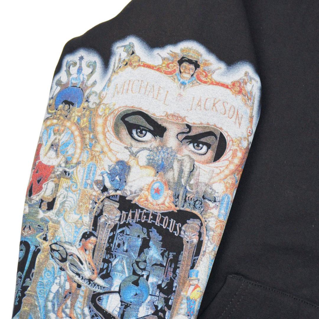 Supreme x Michael Jackson Graphic-Print Zip-Up Hoodie - Black - FashionPlug