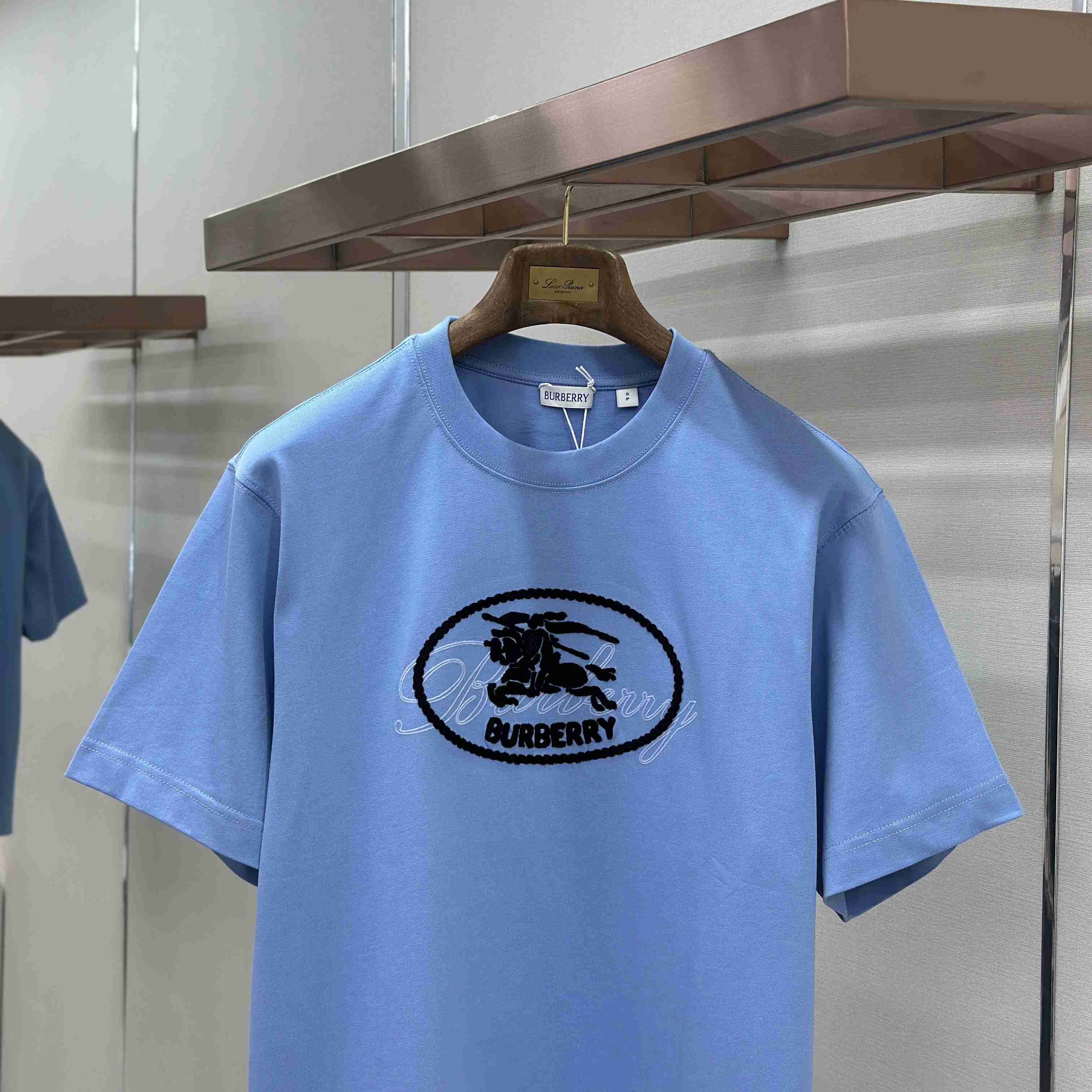 Burberry Knight Stamp Cotton T-shirt - FashionPlug