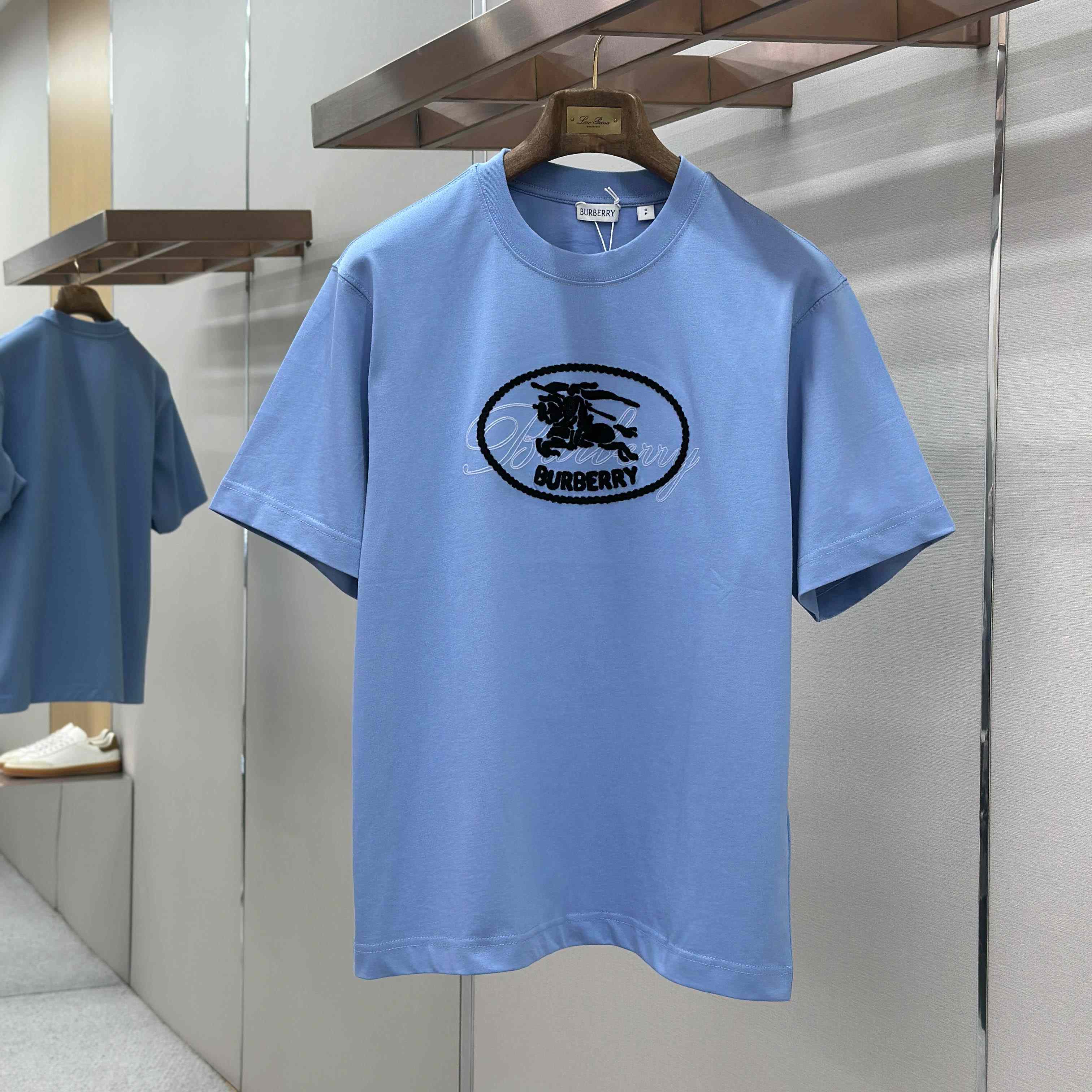 Burberry Knight Stamp Cotton T-shirt - FashionPlug