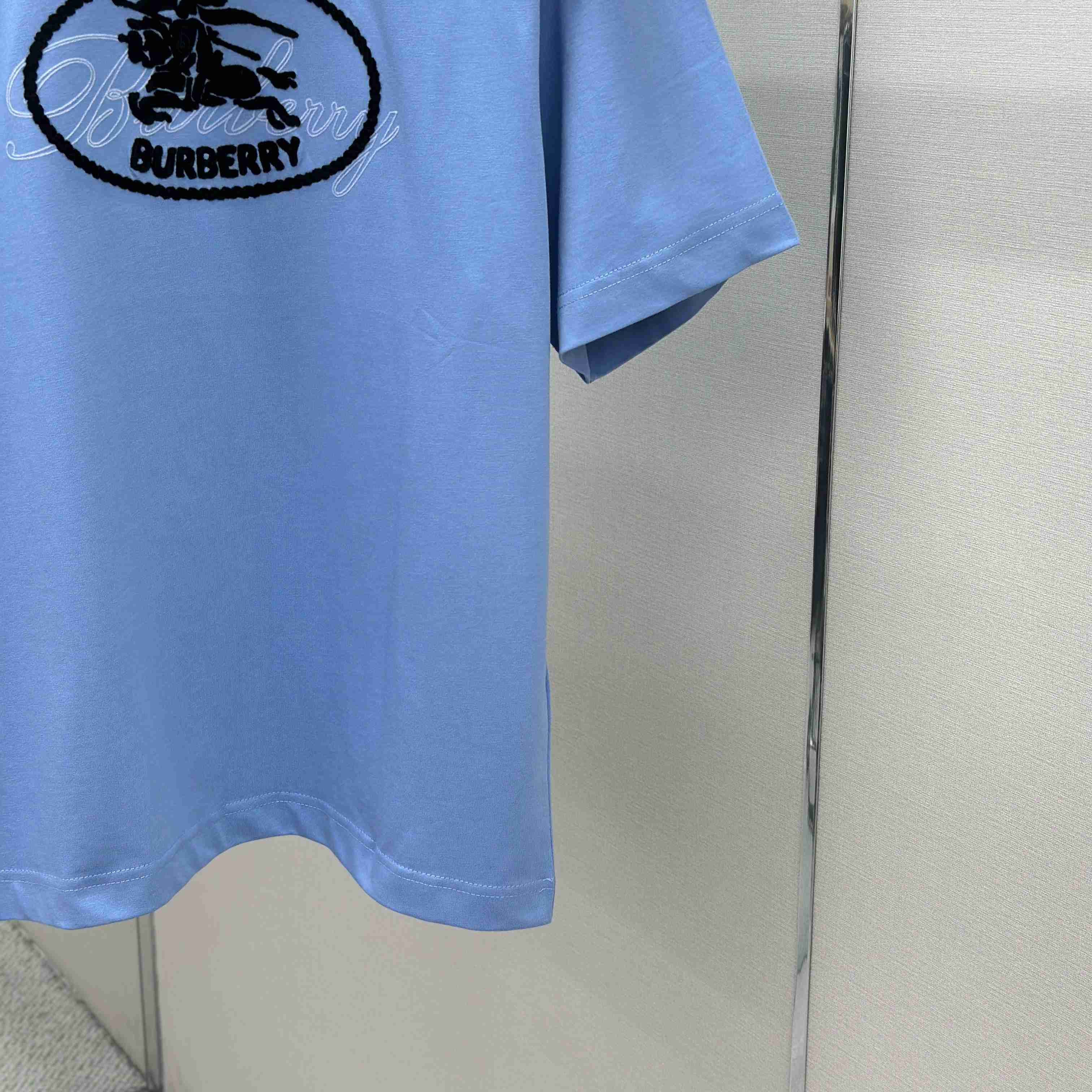 Burberry Knight Stamp Cotton T-shirt - FashionPlug