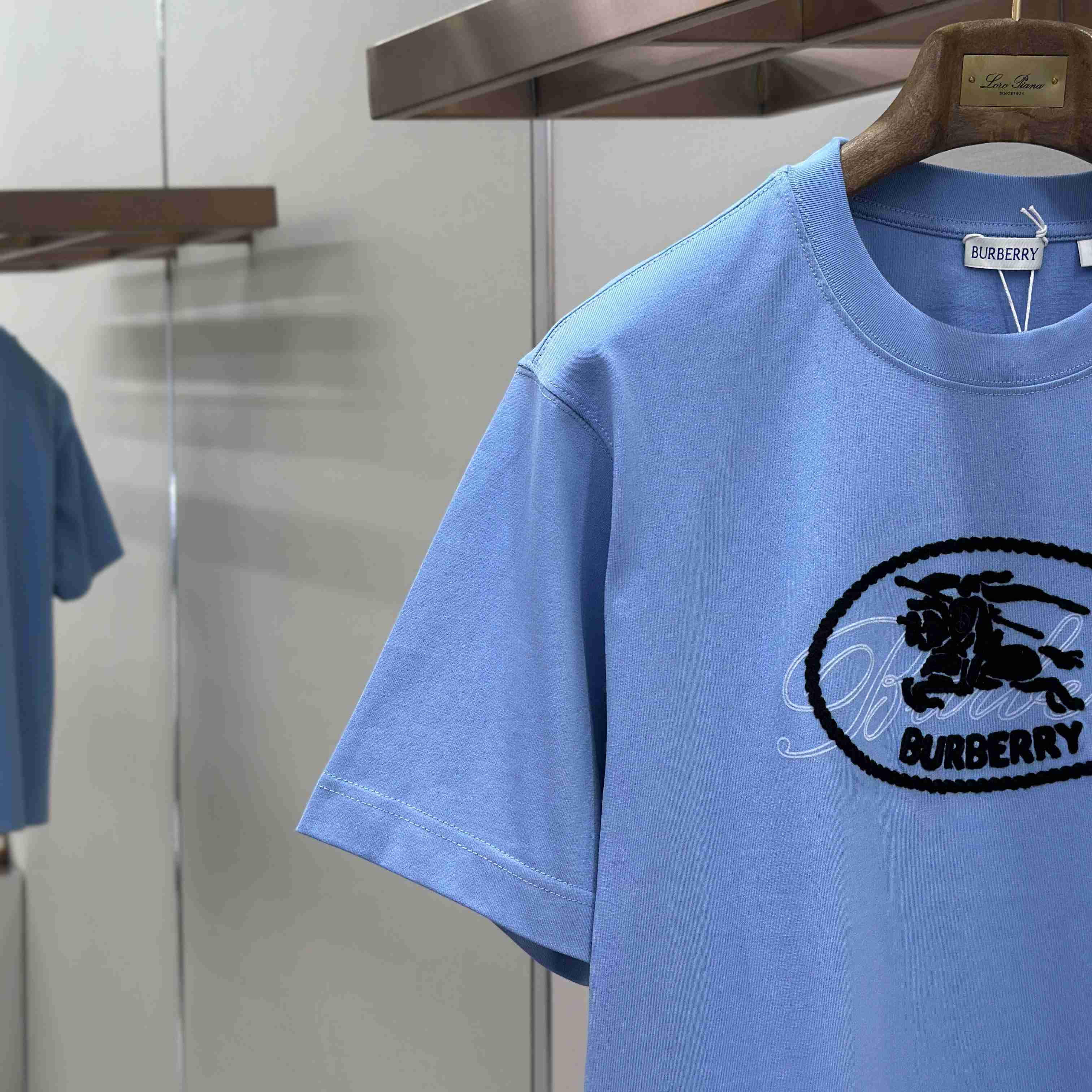 Burberry Knight Stamp Cotton T-shirt - FashionPlug