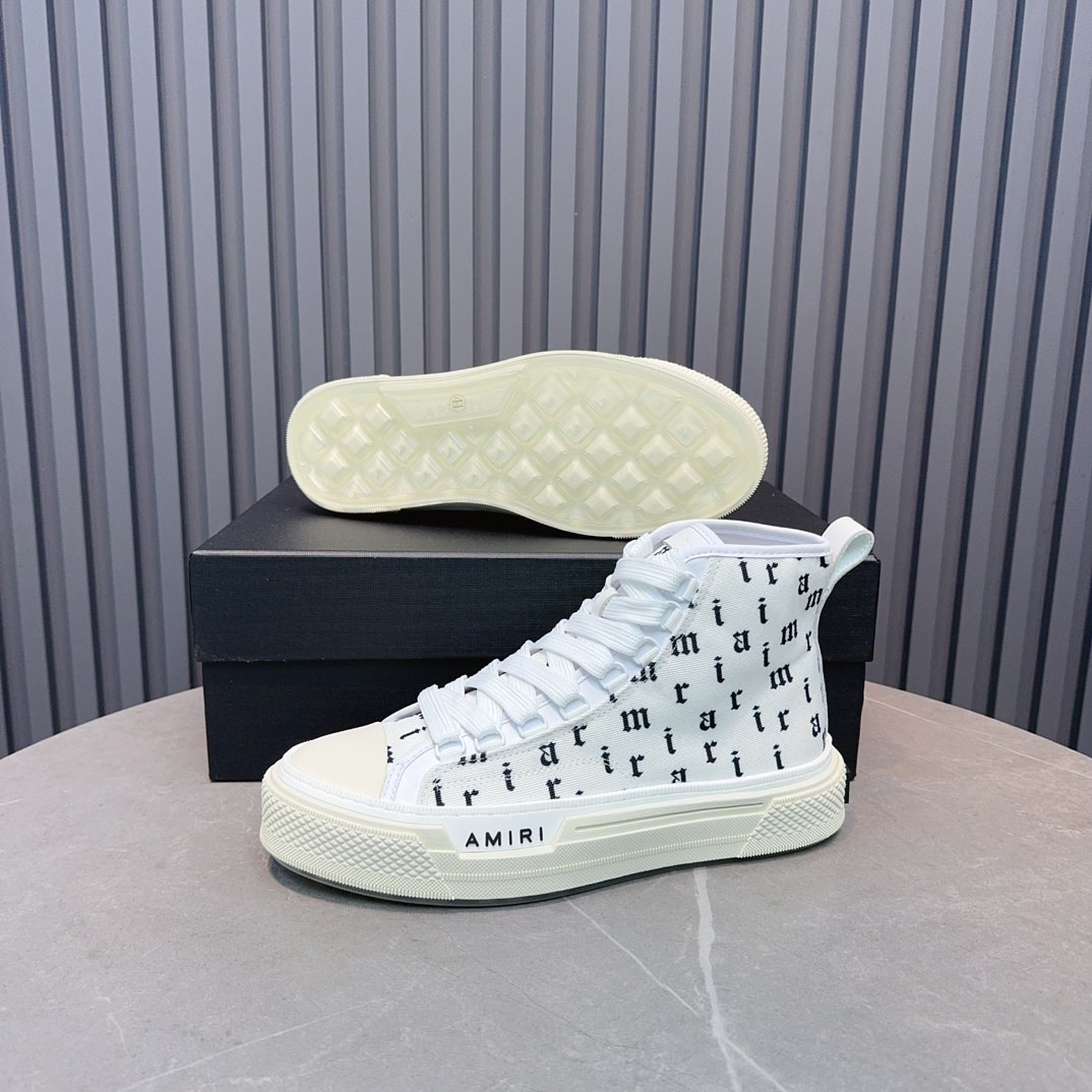 Amiri Old English Court High 'White Black' - FashionPlug