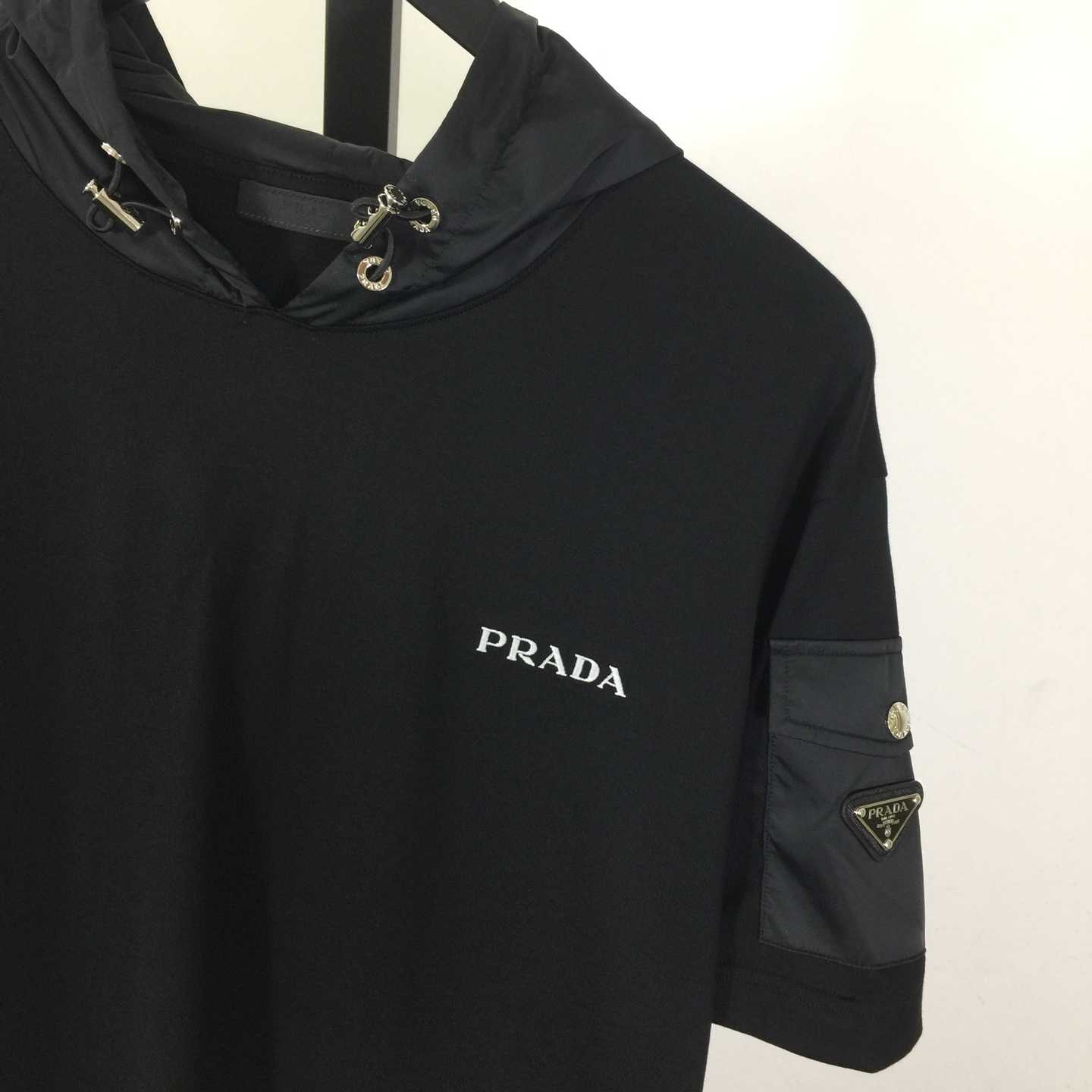 Prada Hooded T-shirt - FashionPlug