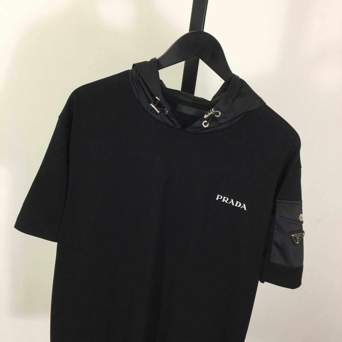 Prada Hooded T-shirt - FashionPlug