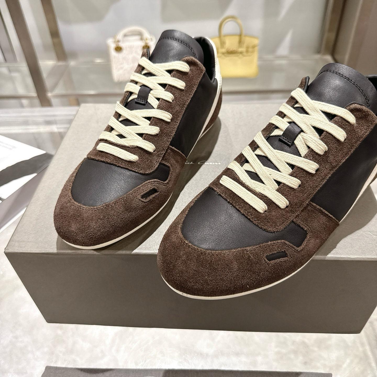 Rick Owens Concordians Minimal Sneaker 'Dark Dust Black' - FashionPlug