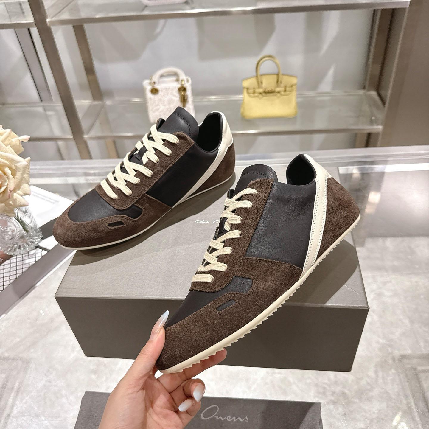 Rick Owens Concordians Minimal Sneaker 'Dark Dust Black' - FashionPlug