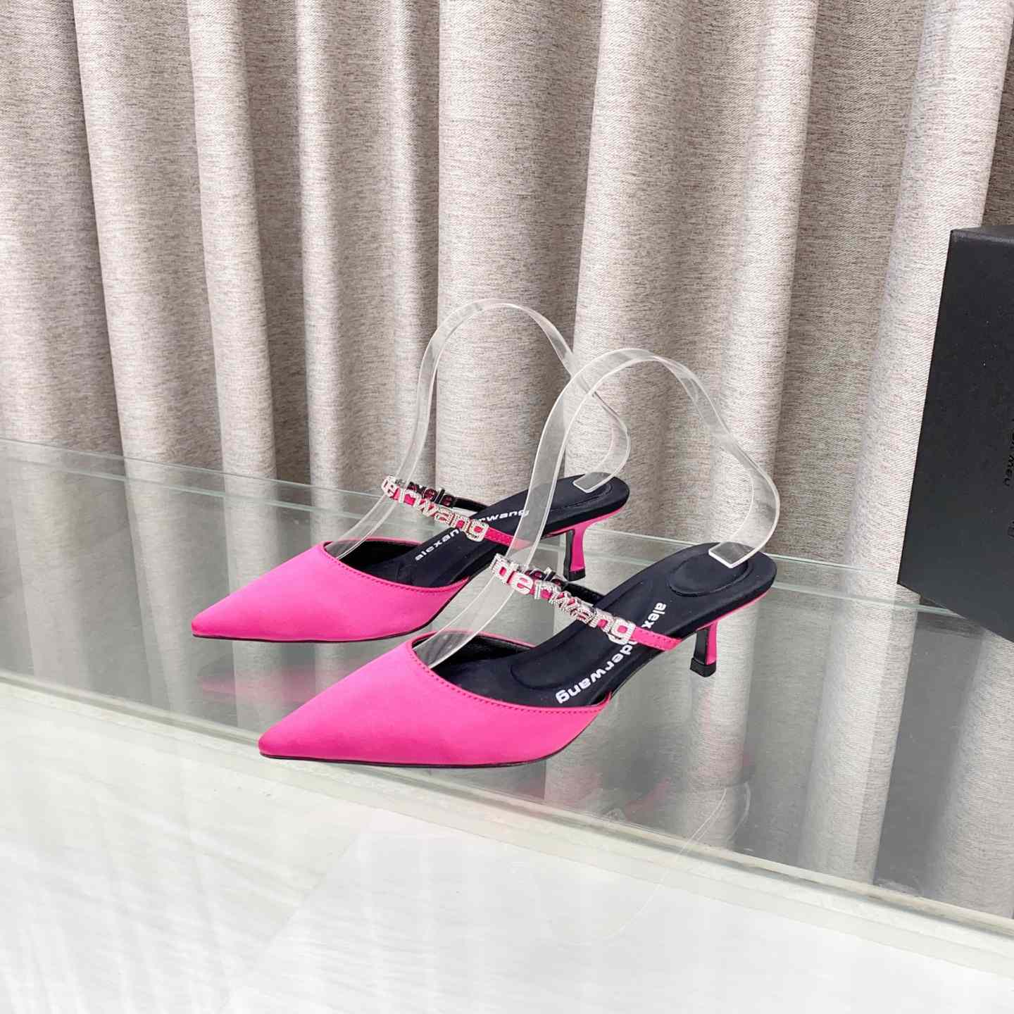 Alexander Wang Delphine Embellished Mid-heel Mules - FashionPlug