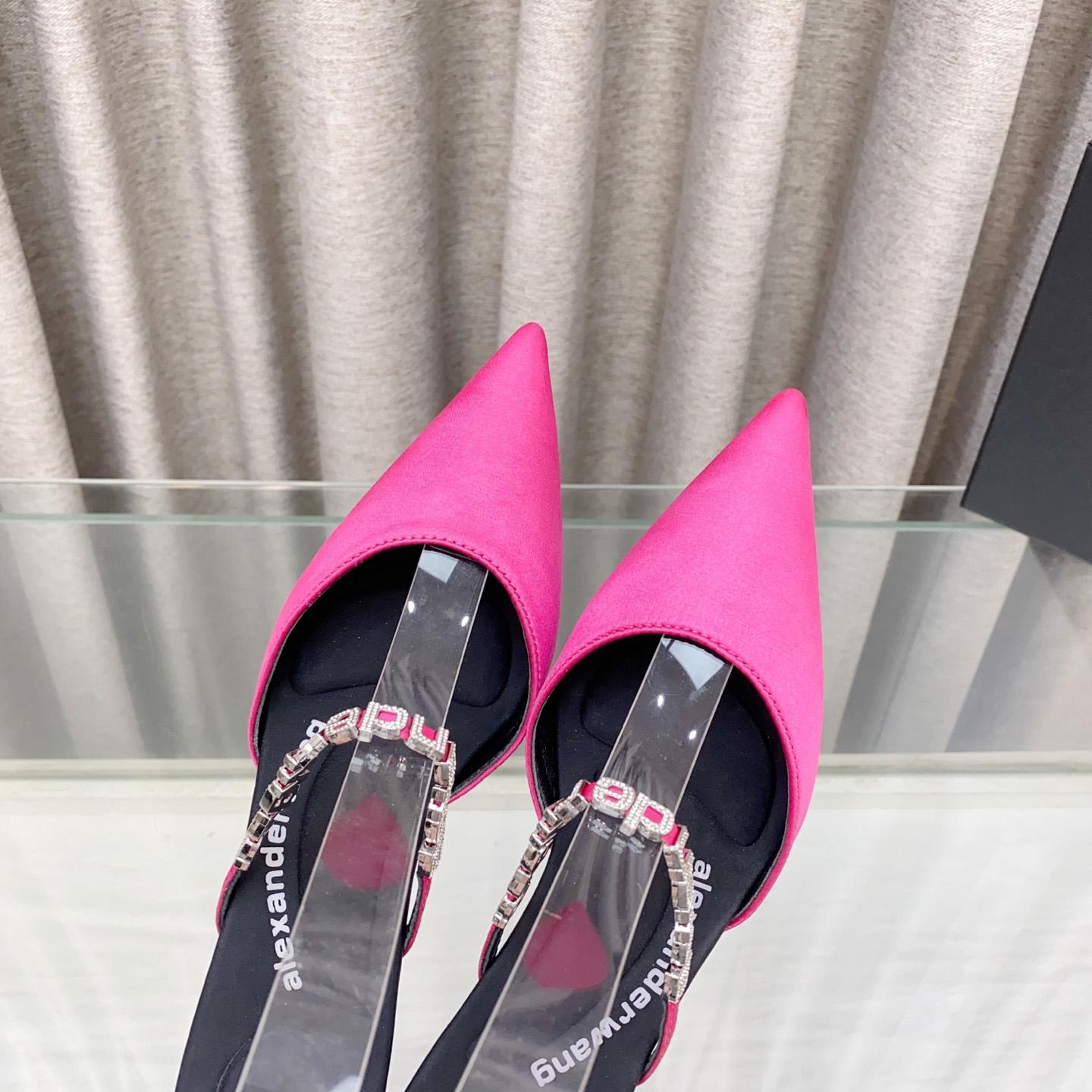 Alexander Wang Delphine Embellished Mid-heel Mules - FashionPlug