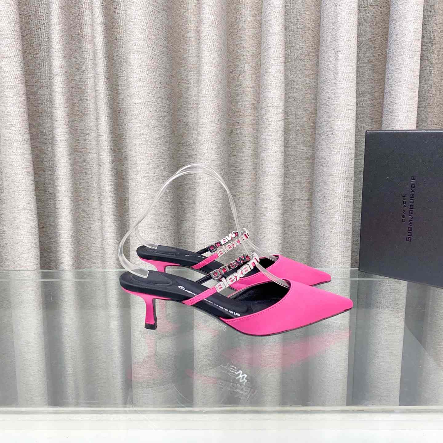 Alexander Wang Delphine Embellished Mid-heel Mules - FashionPlug