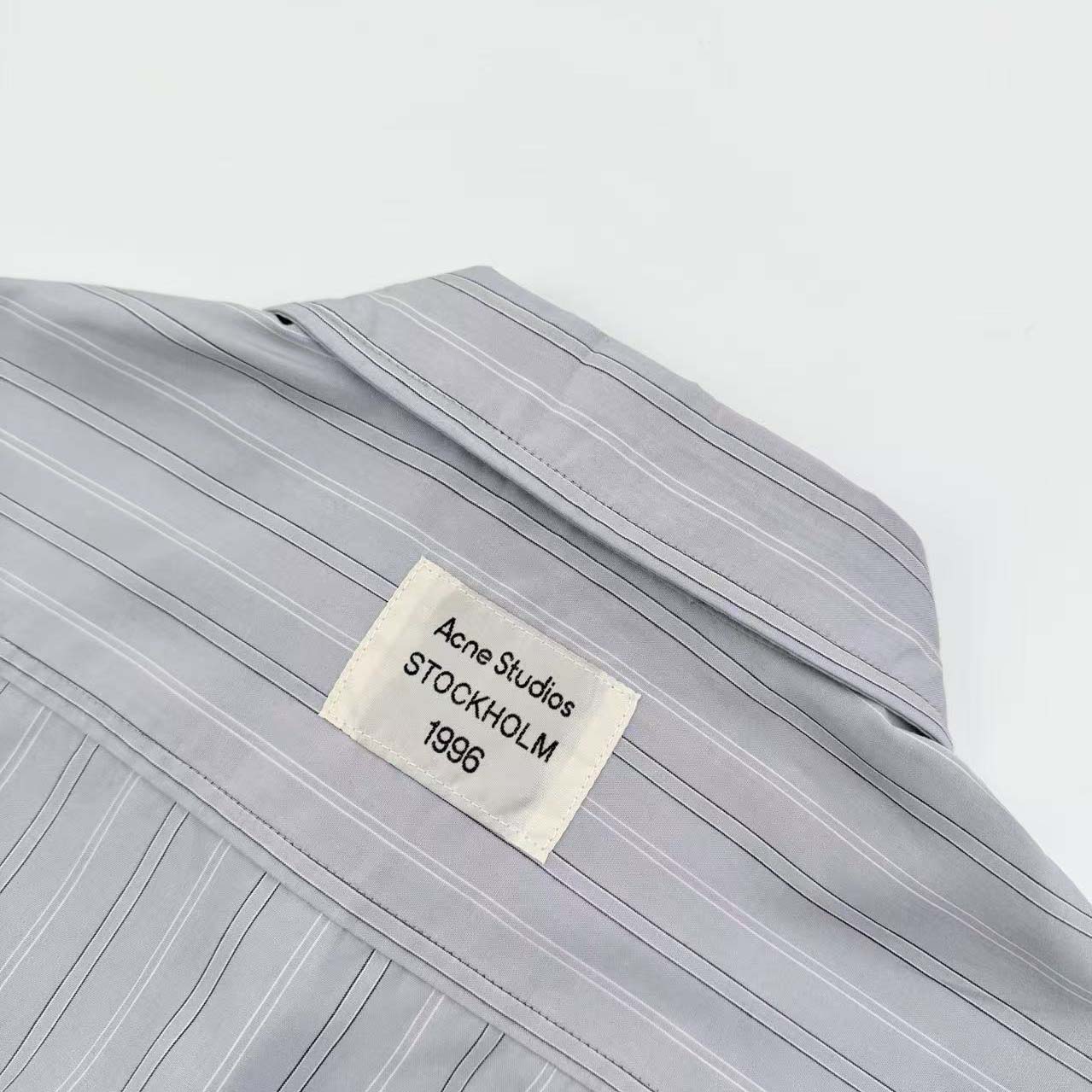 Acne Studios Striped Button-up Shirt - FashionPlug