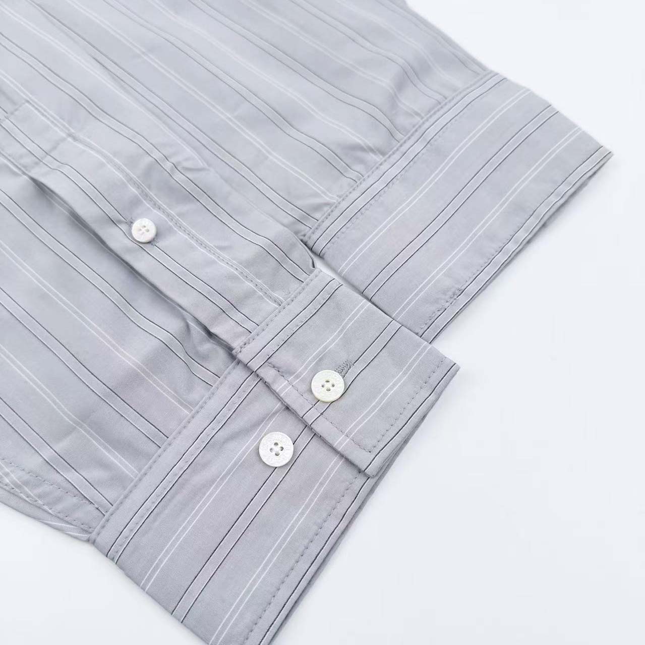 Acne Studios Striped Button-up Shirt - FashionPlug