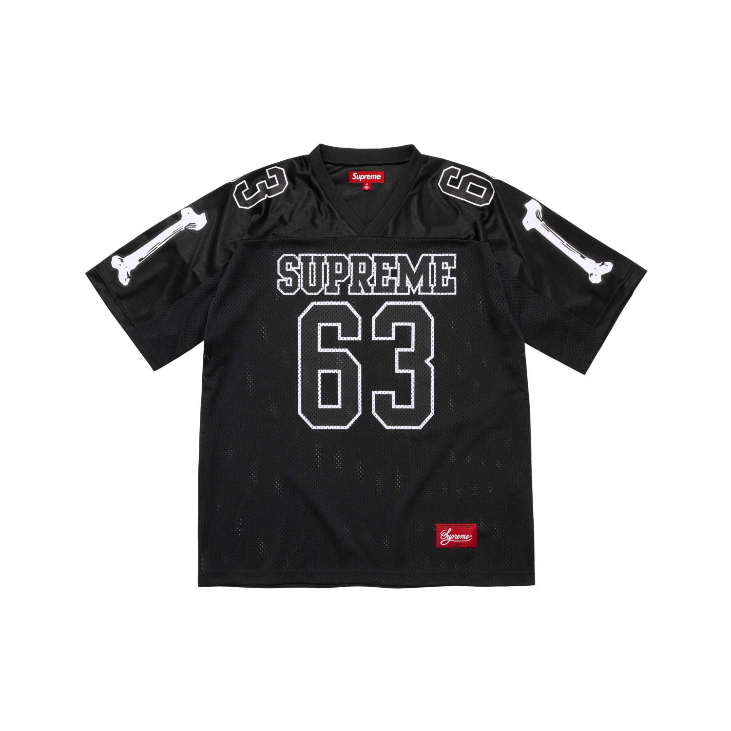 Supreme Stadium Bones Football "Black" T-shirt - FashionPlug
