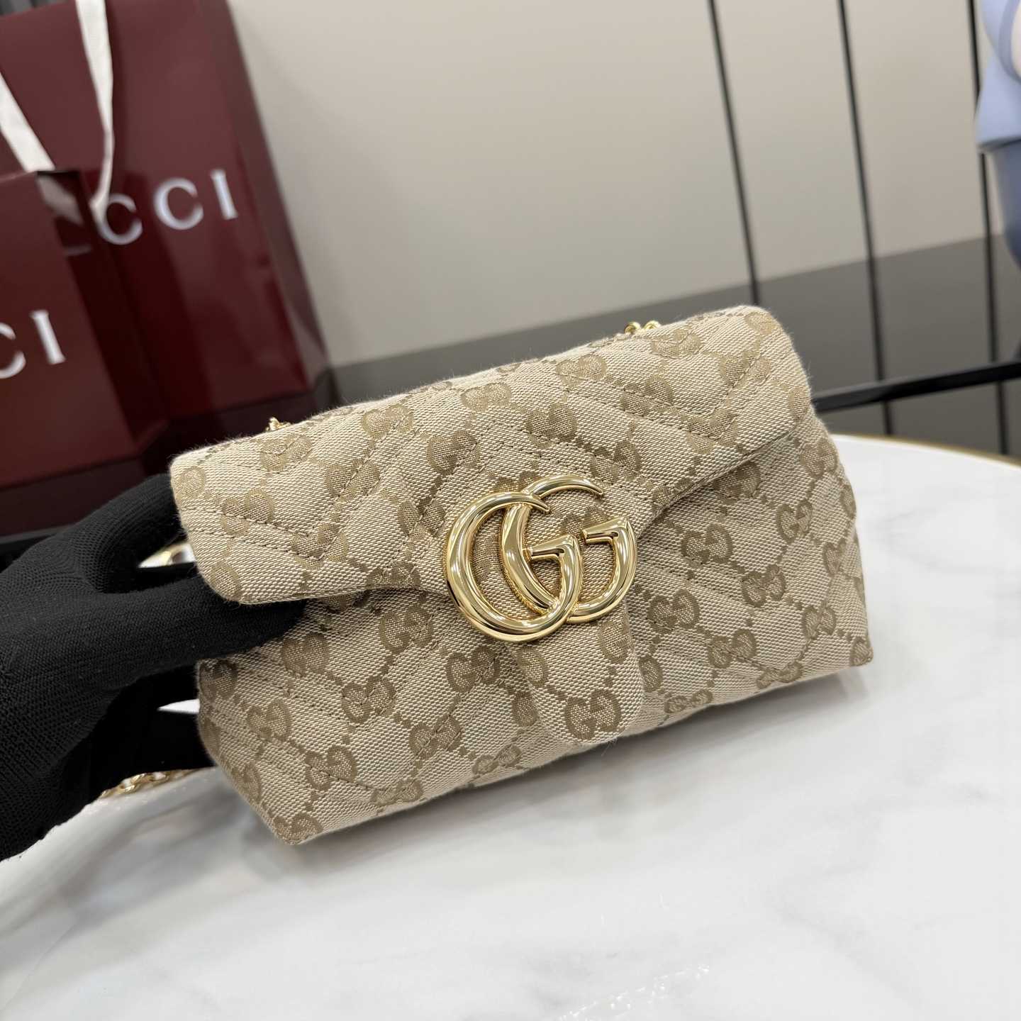 Gucci GG Marmont Mini Shoulder Bag - FashionPlug