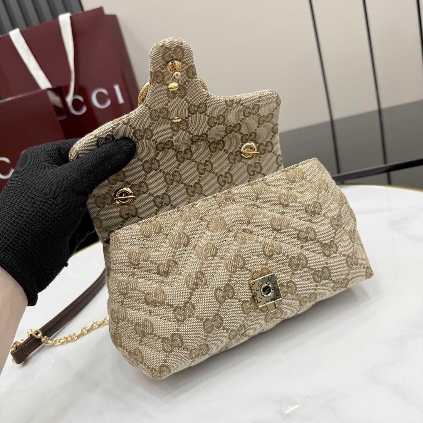 Gucci GG Marmont Mini Shoulder Bag - FashionPlug