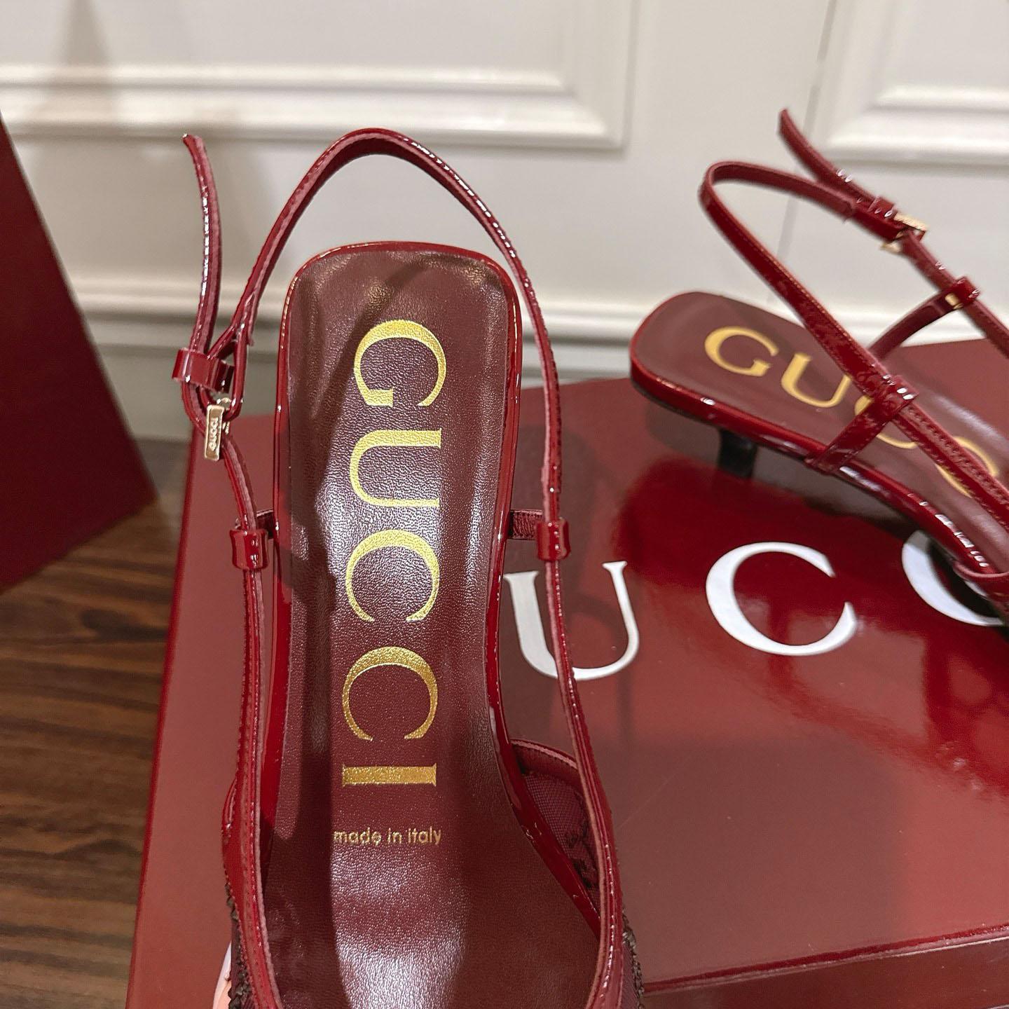 Gucci Women's GG Crystal Slingback Pump - FashionPlug