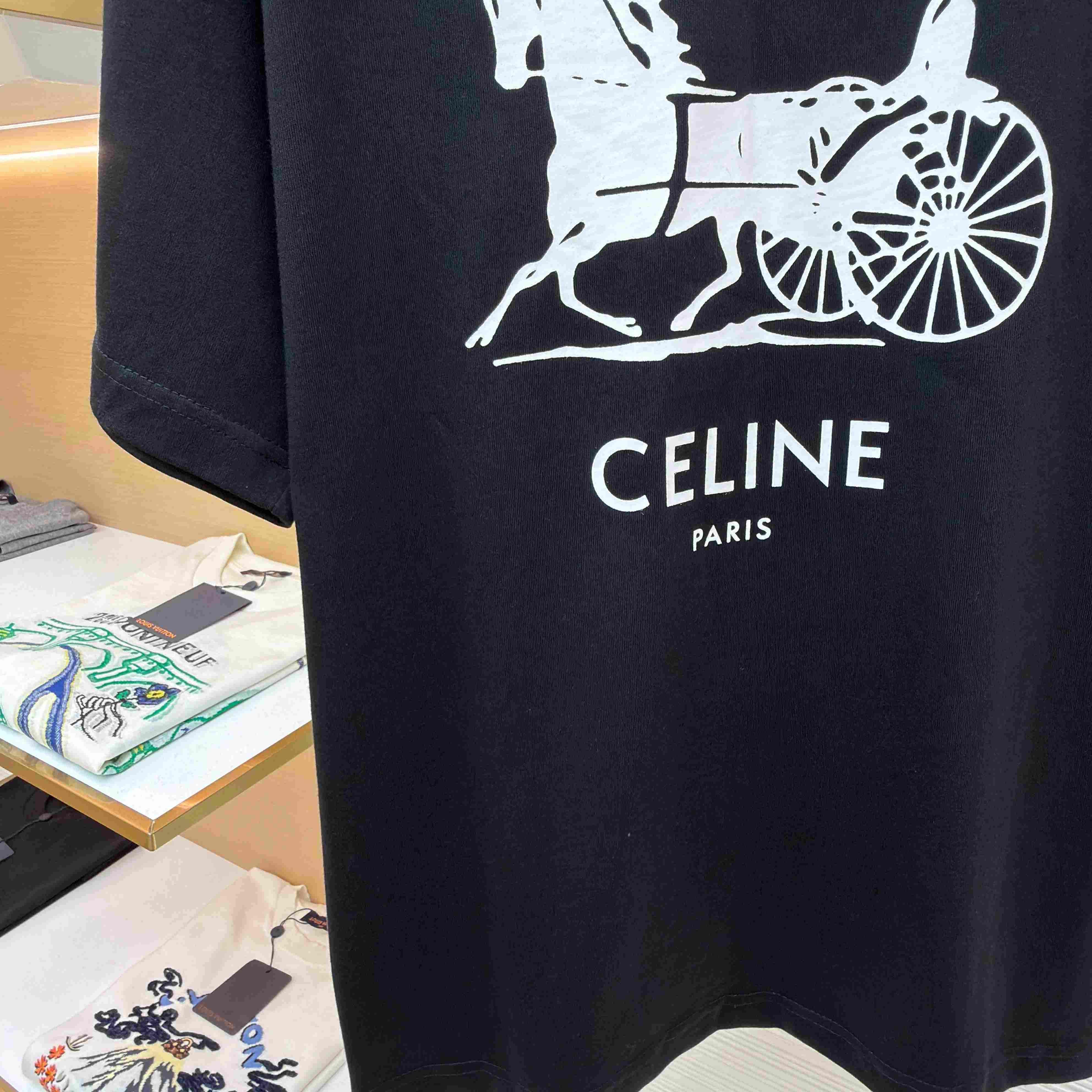 Celine T-shirt IN Cotton Jersey - FashionPlug