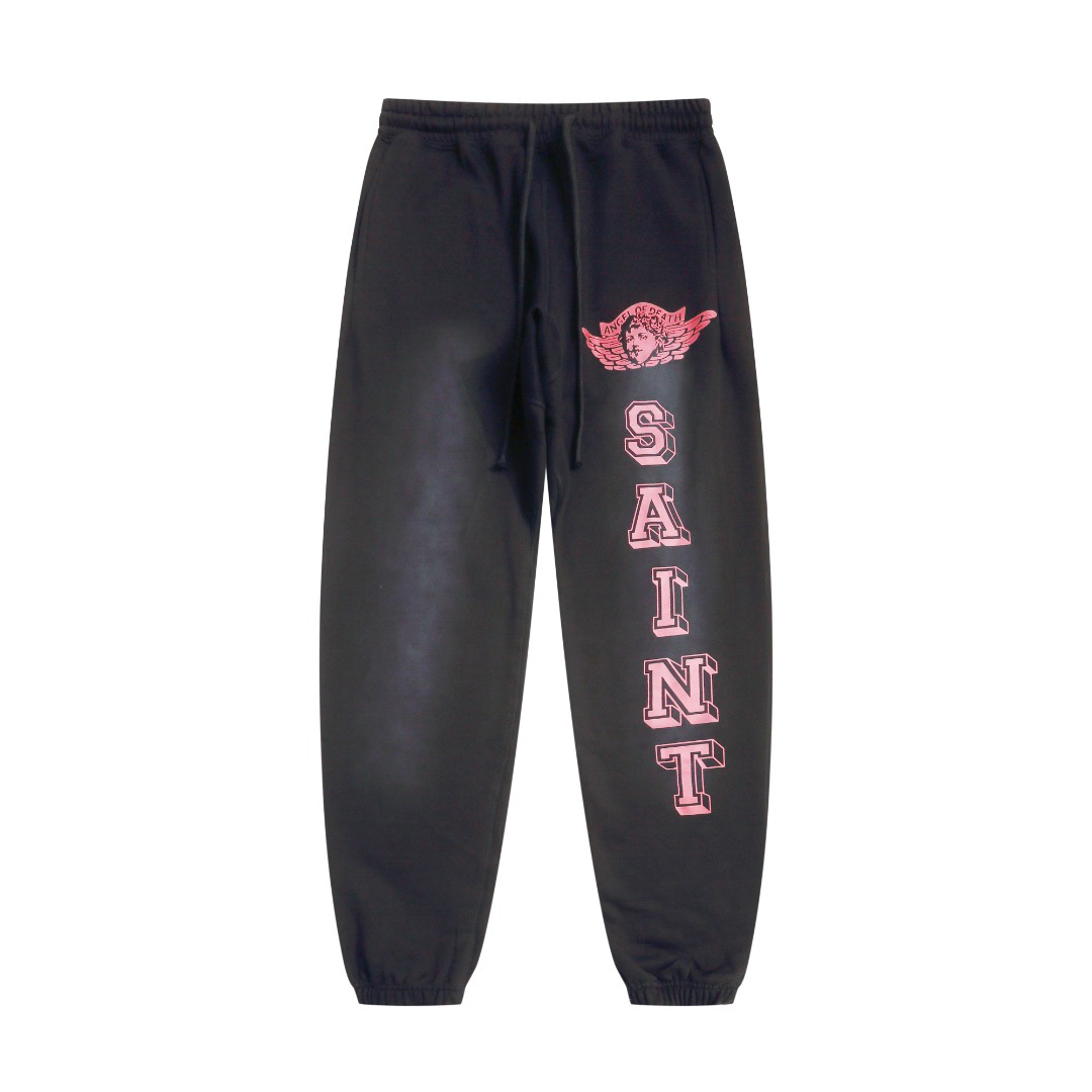Saint Micheal Angel Sweatpants - FashionPlug