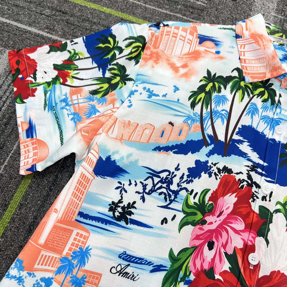 Amiri Cityscape Embellished Shirt 'Multicolor' - FashionPlug