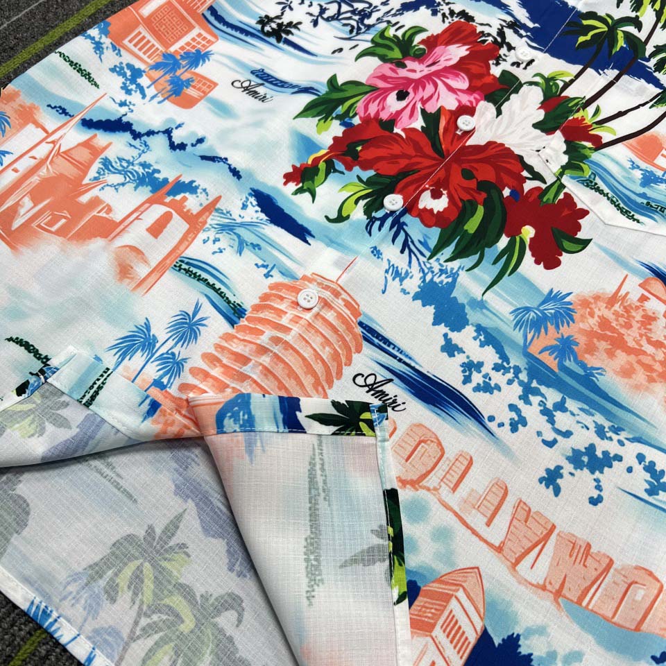 Amiri Cityscape Embellished Shirt 'Multicolor' - FashionPlug