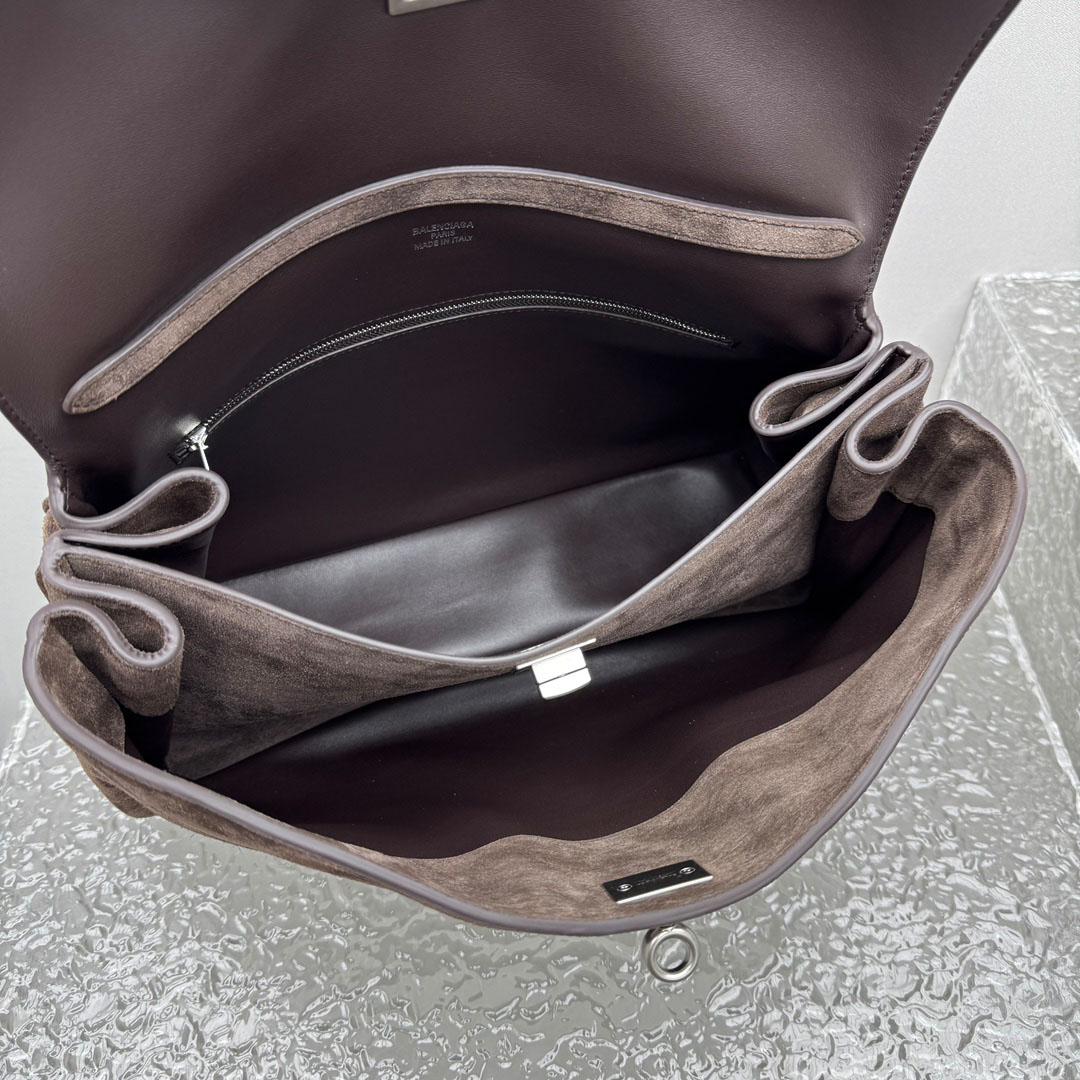 Balenciaga Rodeo Handbag Medium In Light Espresso - FashionPlug