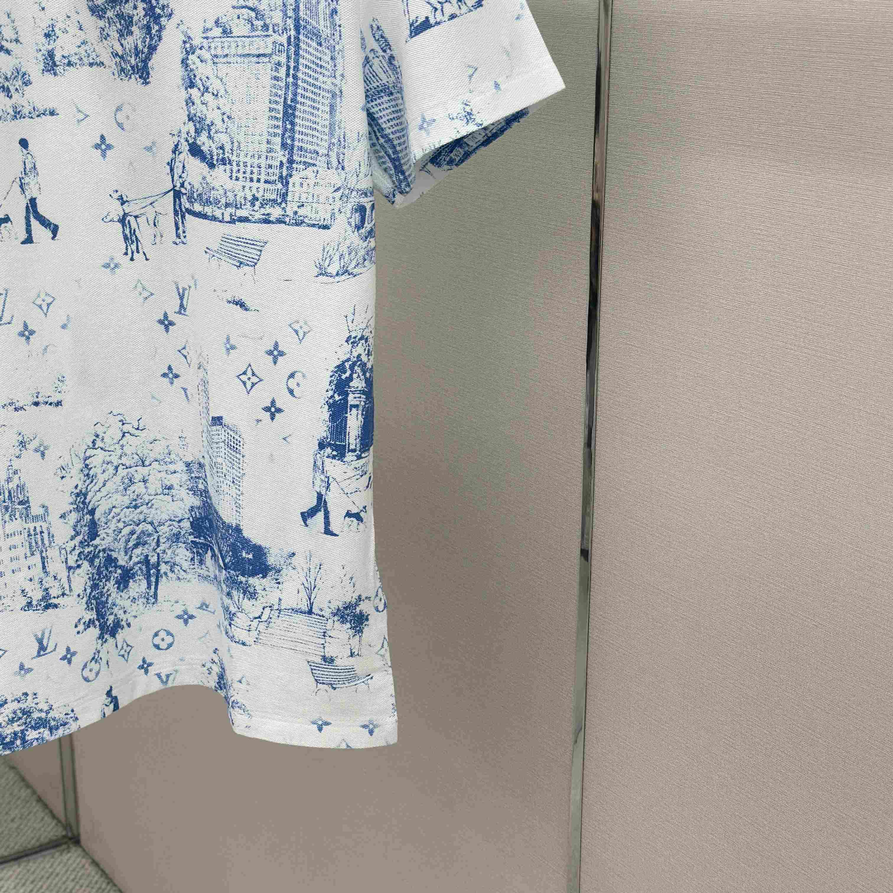 Louis Vuitton Playera en Piqué De Algodón Con Estampado 1AGJZ2 - FashionPlug