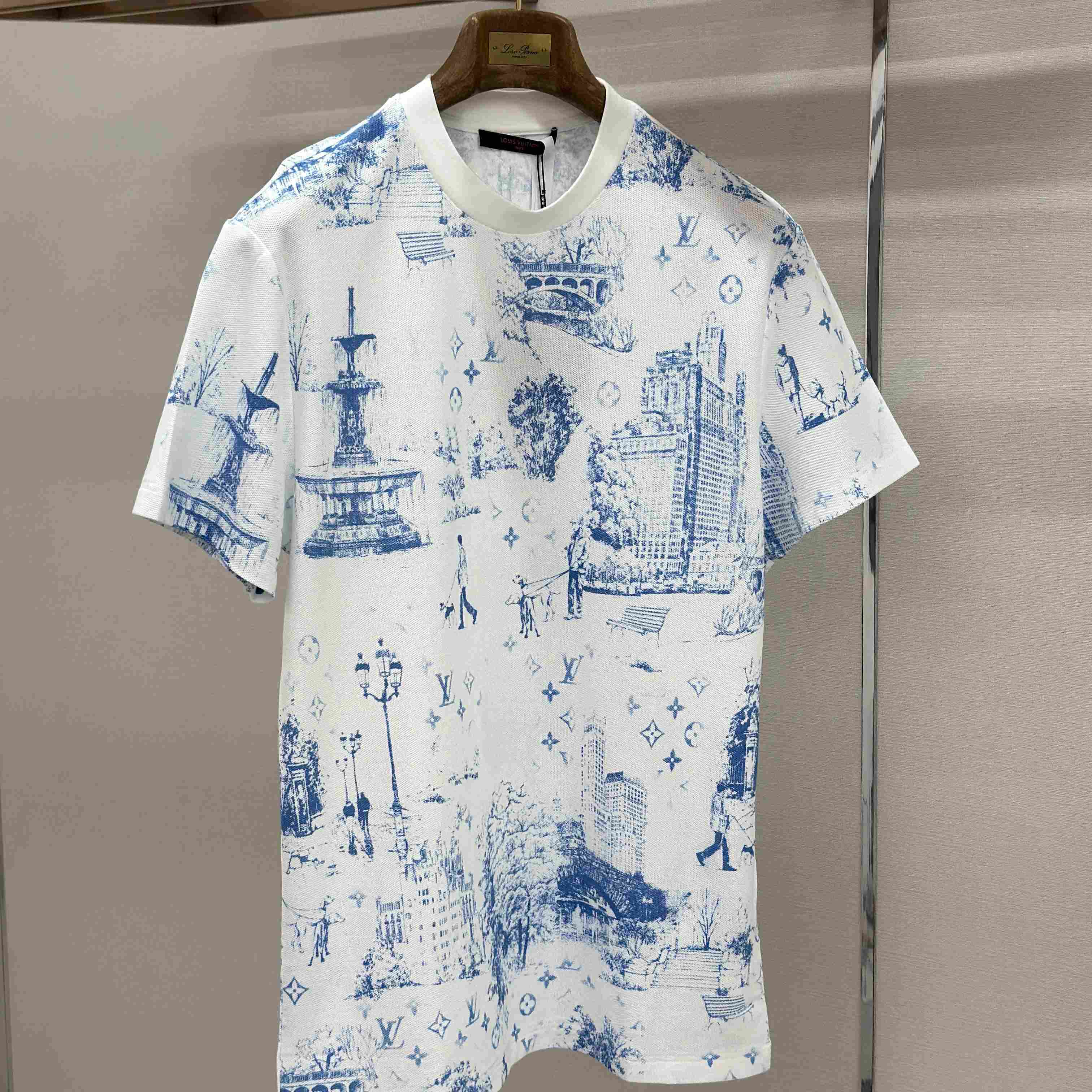 Louis Vuitton Playera en Piqué De Algodón Con Estampado 1AGJZ2 - FashionPlug