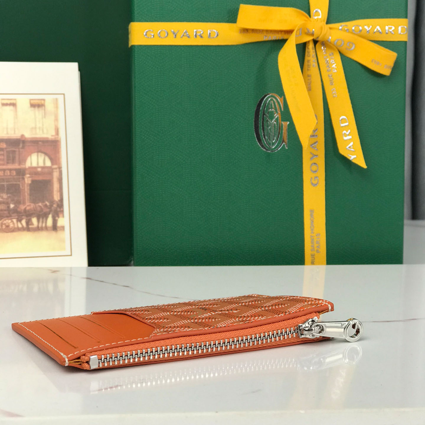 Goyard Bourbon Zipped Card Holder - FashionPlug