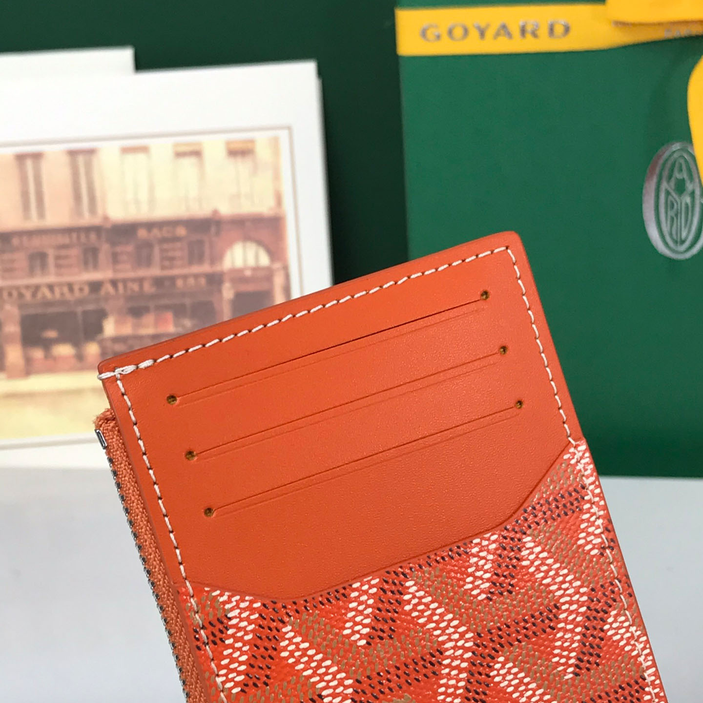 Goyard Bourbon Zipped Card Holder - FashionPlug
