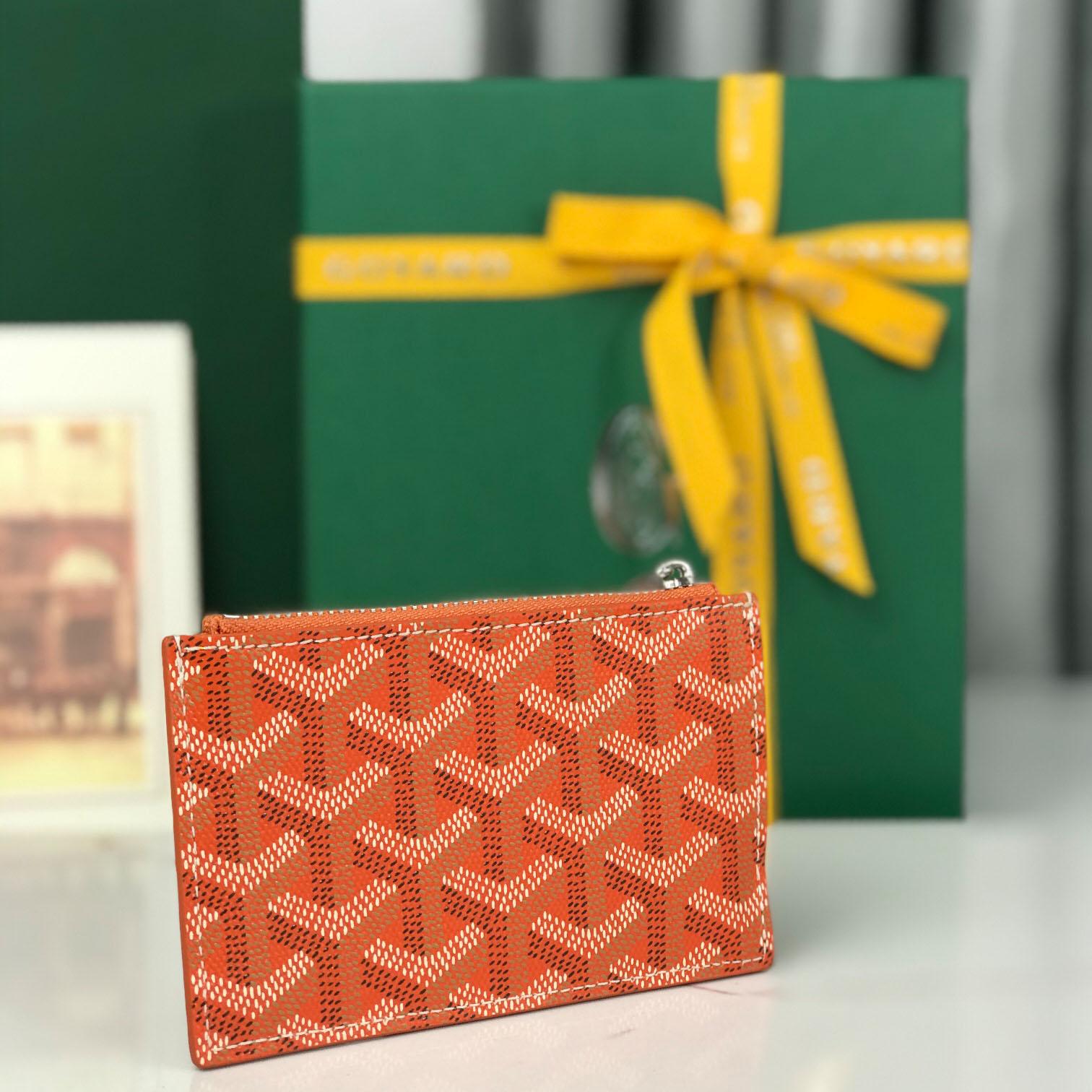 Goyard Bourbon Zipped Card Holder - FashionPlug