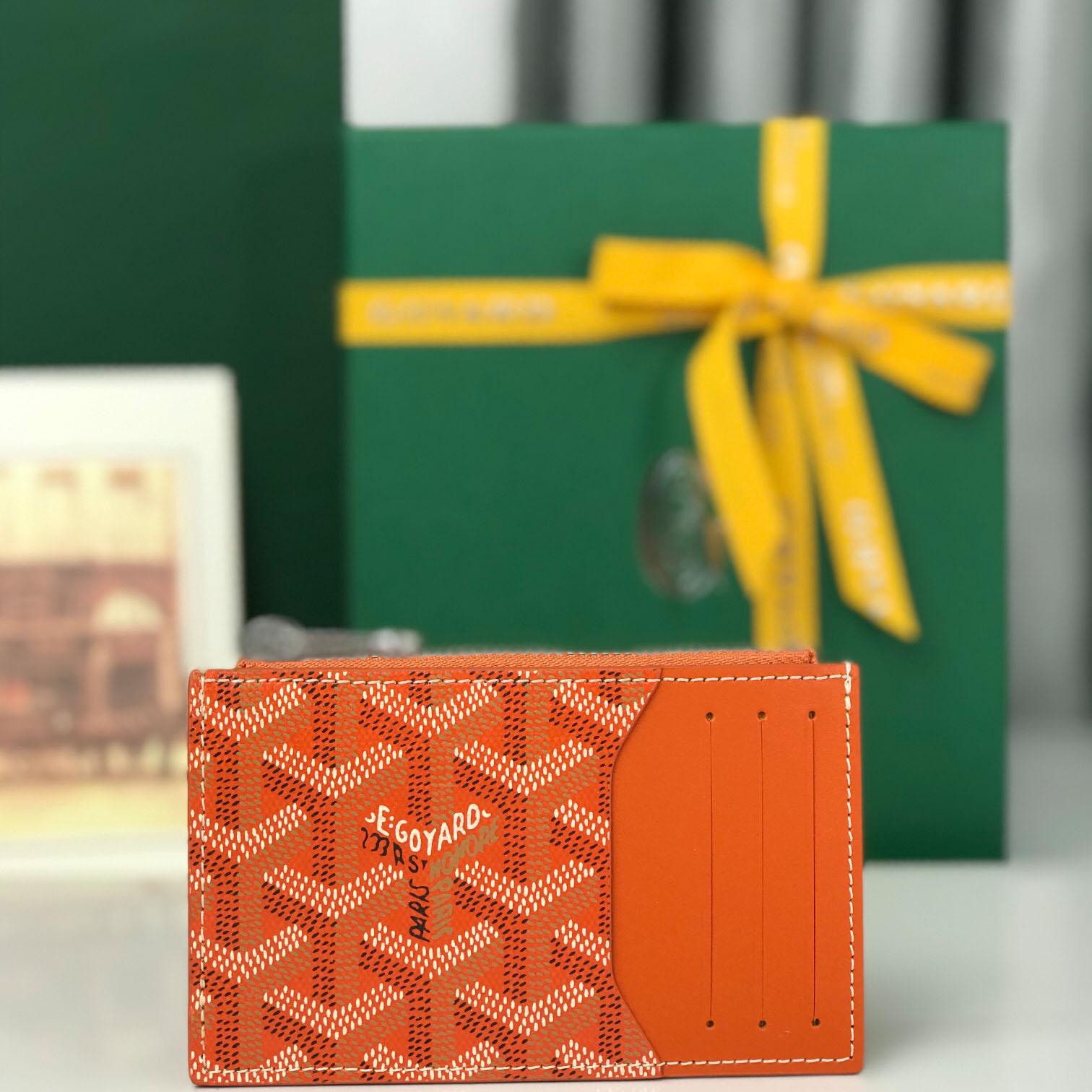 Goyard Bourbon Zipped Card Holder - FashionPlug