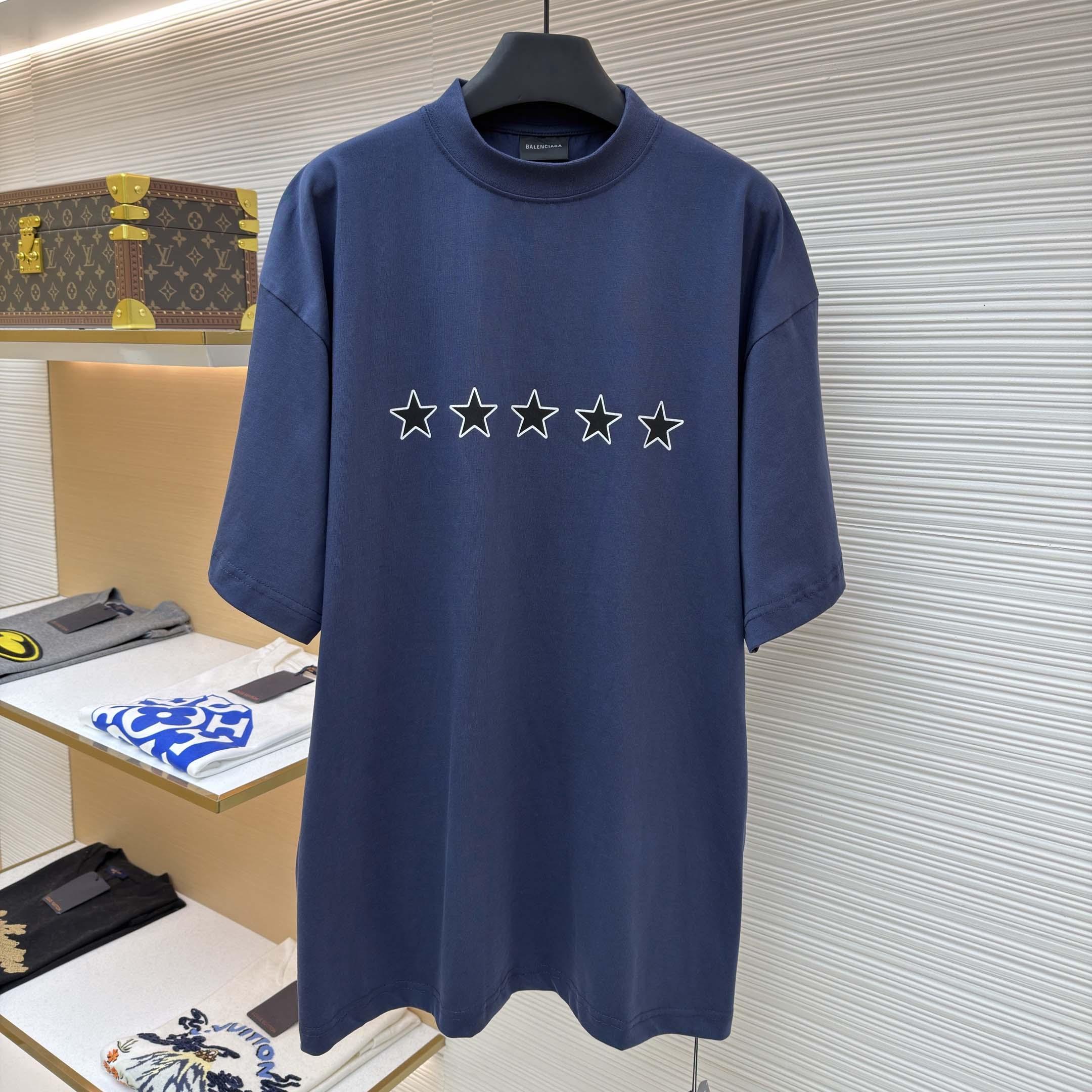 Balenciaga Star-print T-shirt - FashionPlug