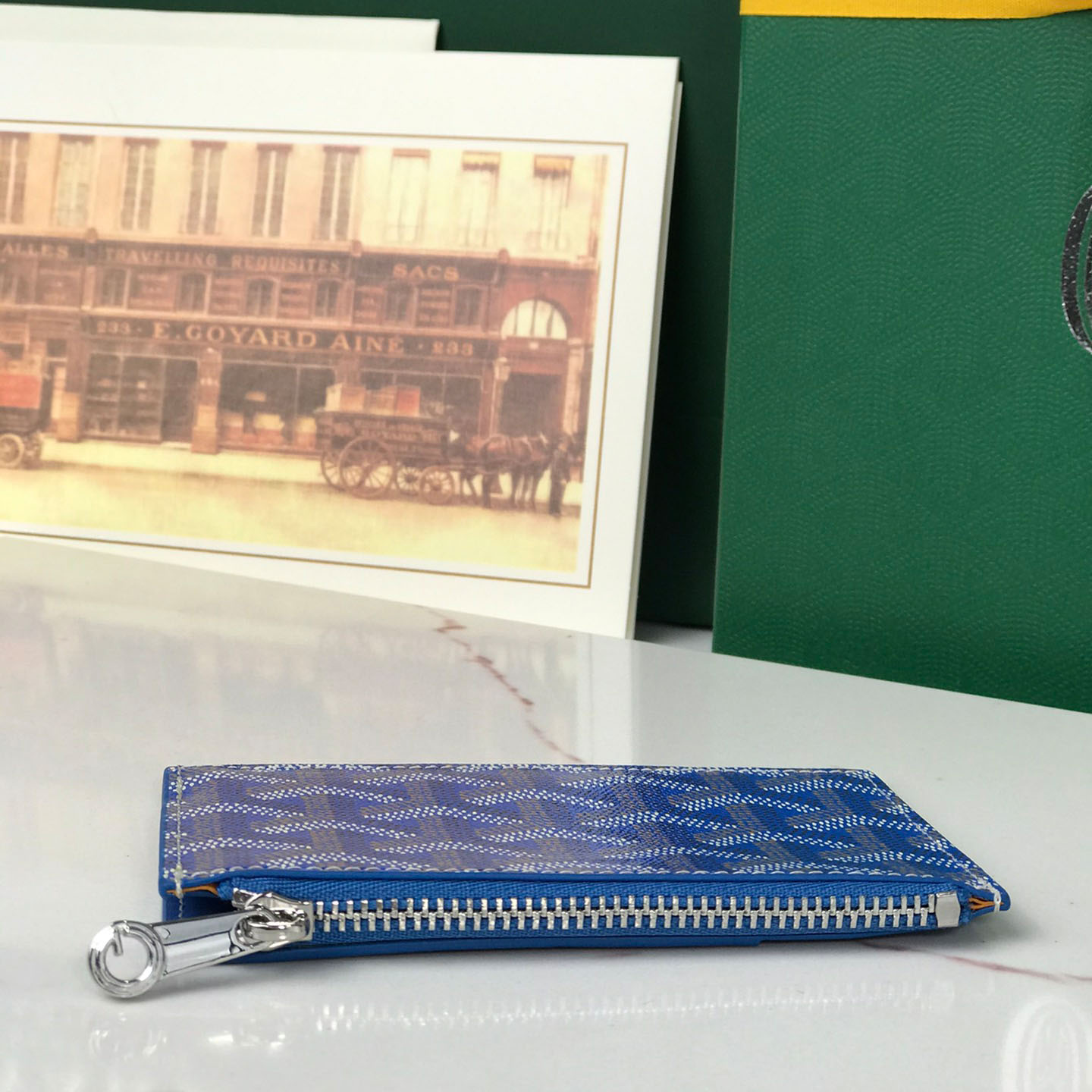 Goyard Bourbon Zipped Card Holder - FashionPlug