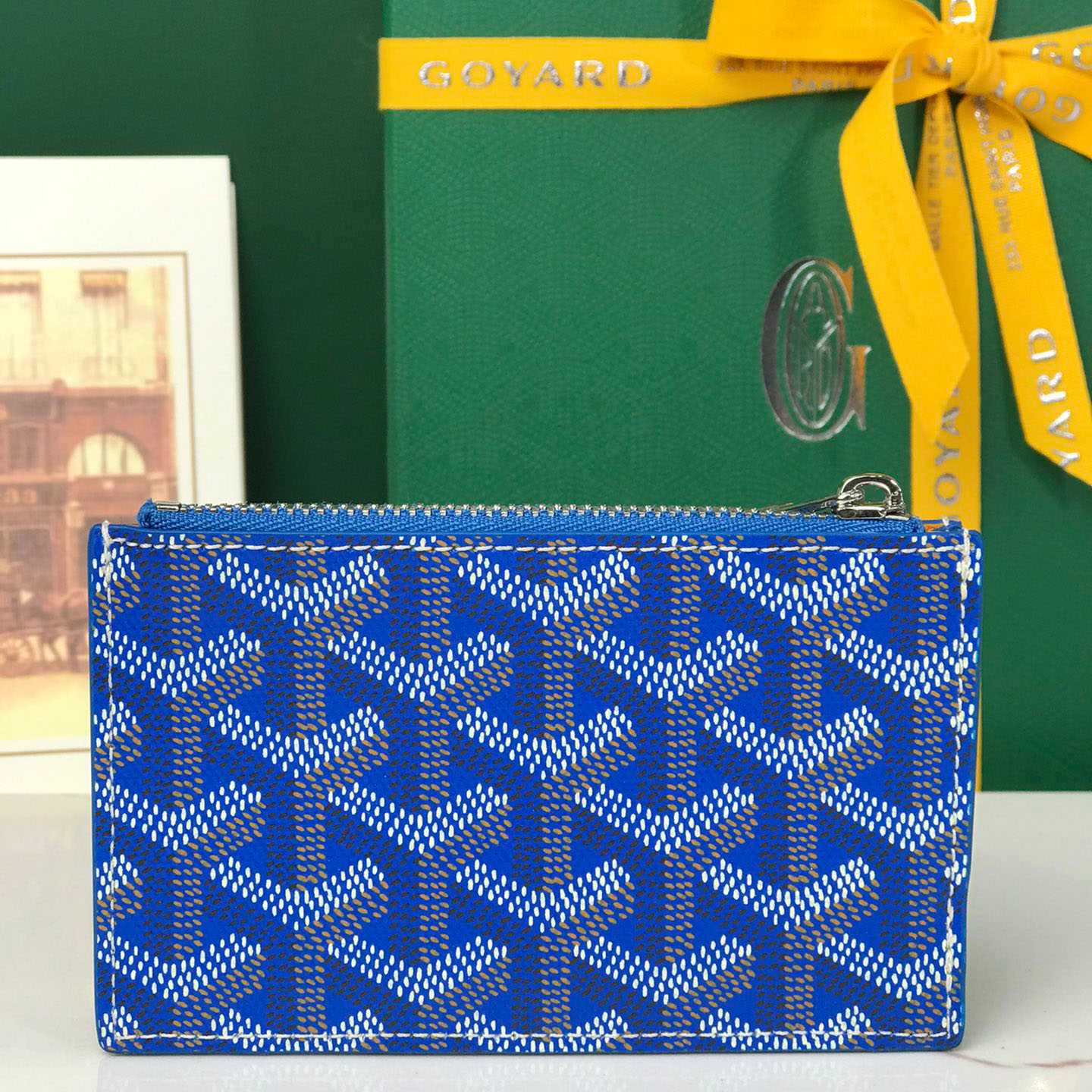 Goyard Bourbon Zipped Card Holder - FashionPlug